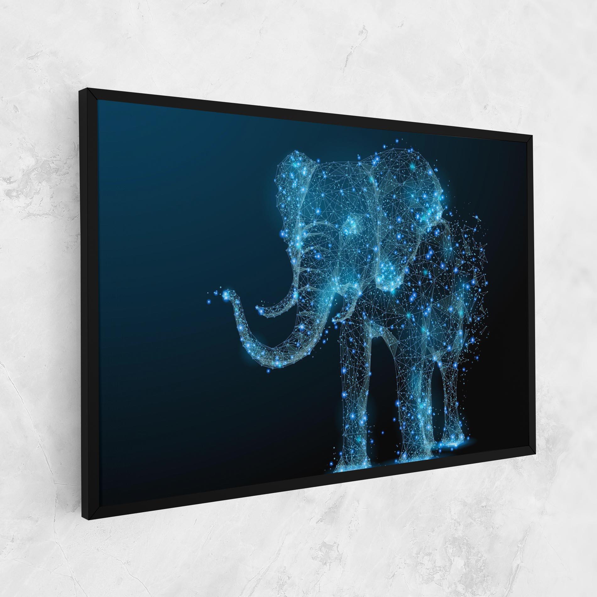 Tablou Canvas Digital Elephant mockup 1