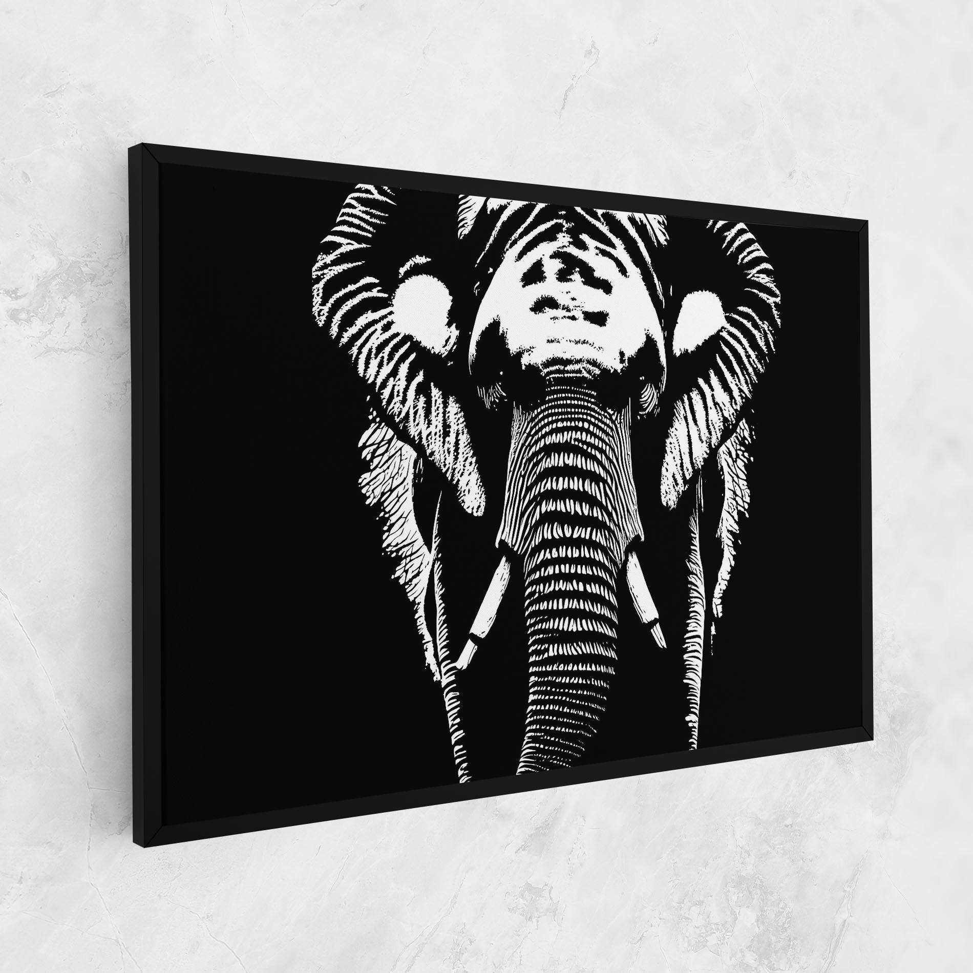 Tablou Canvas Elephant Drawing mockup 1