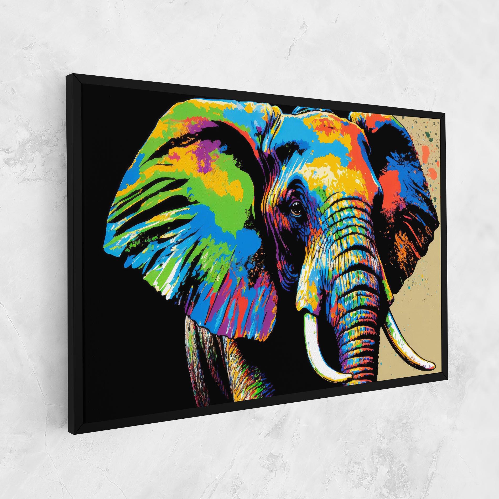 Tablou Canvas Elephant Portrait mockup 1