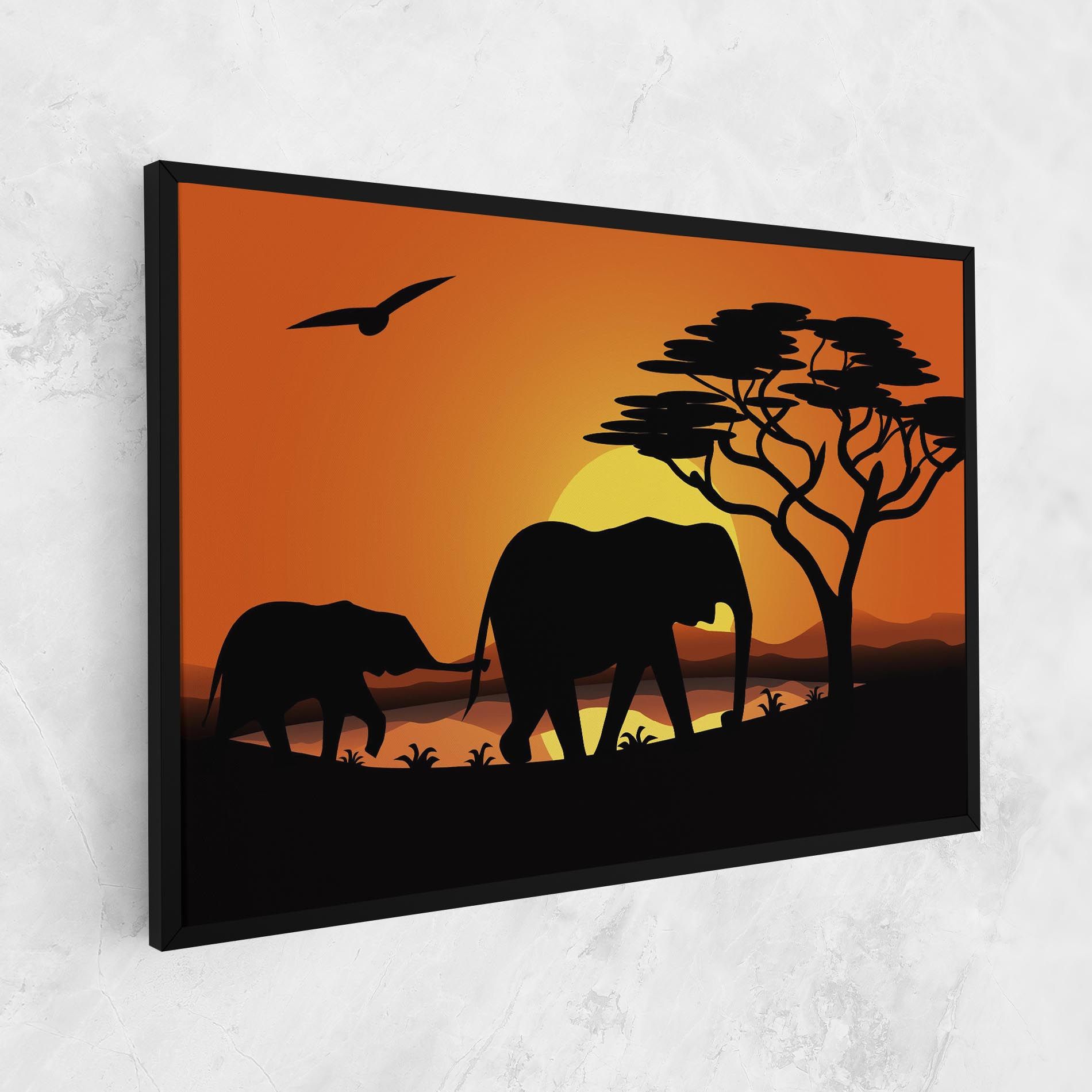 Elephant Sunset mockup 1