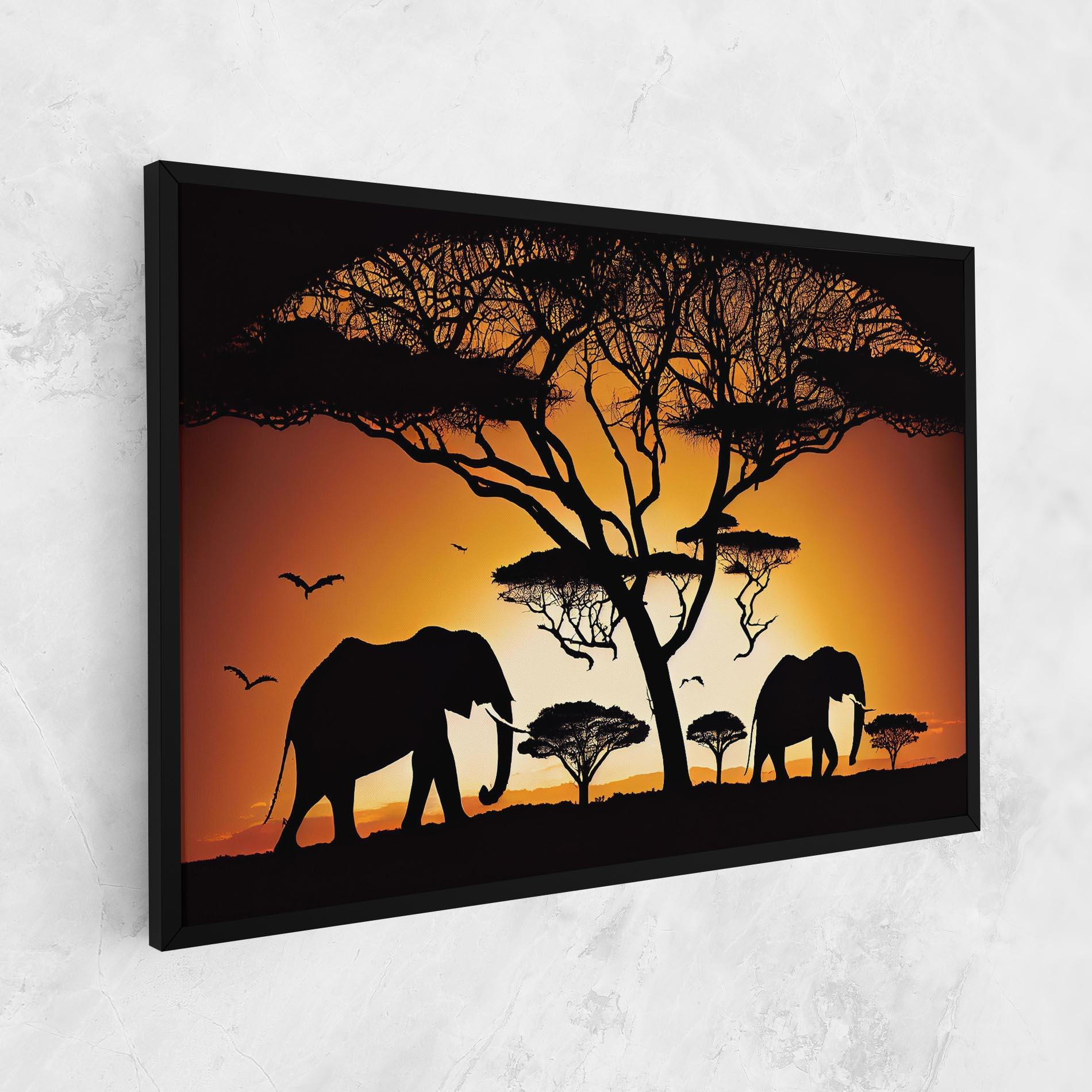 Tablou Canvas Sunset Silhouette mockup 1