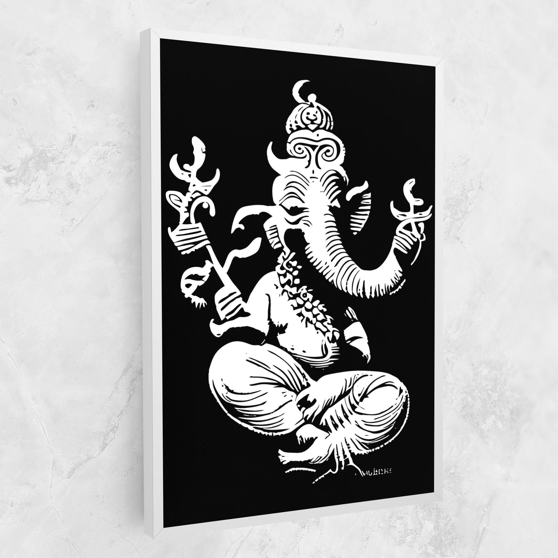 Black And White Ganesha mockup 1