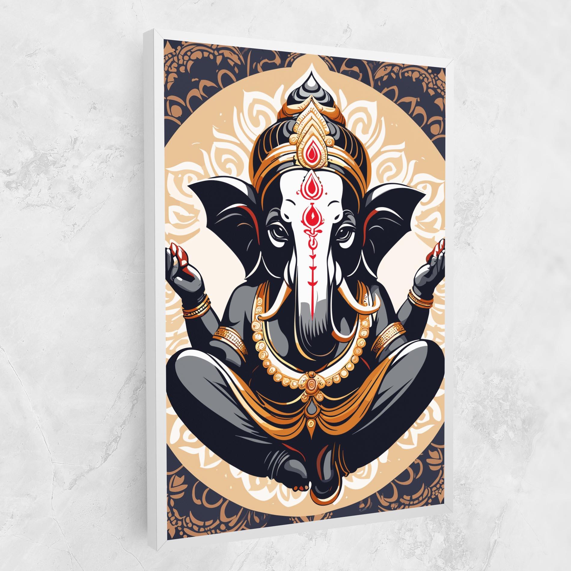 Tablou Canvas Elefant Color Mix mockup 1