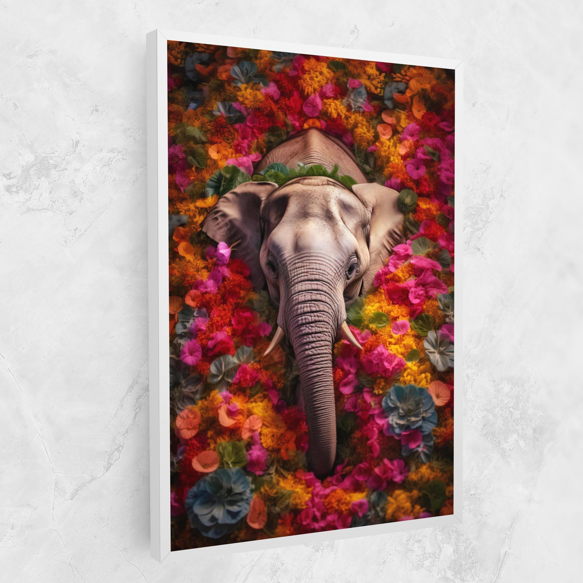 Tablou Canvas Flower Elephant mockup 1