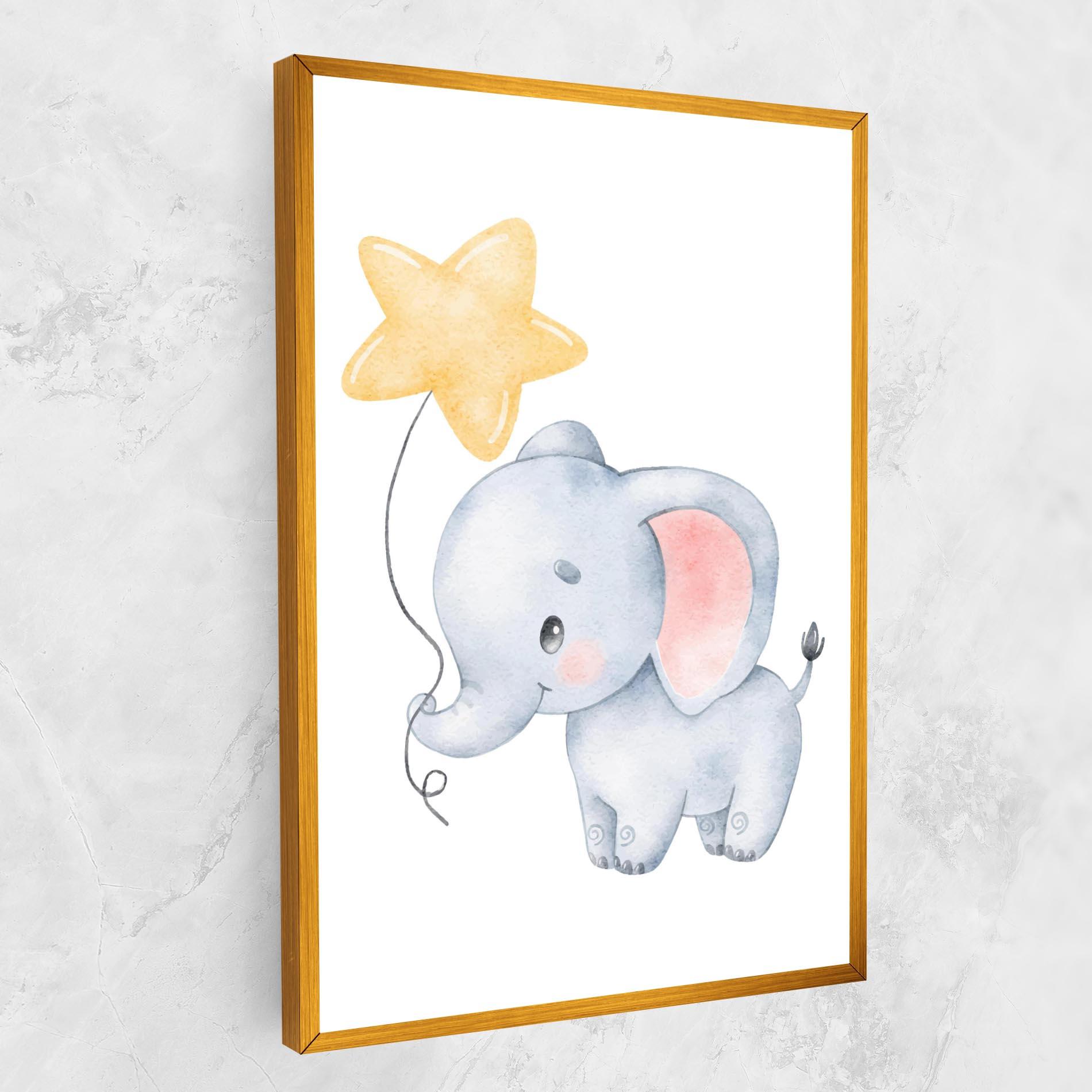 Tablou Canvas Baby Elephant Kids mockup 1