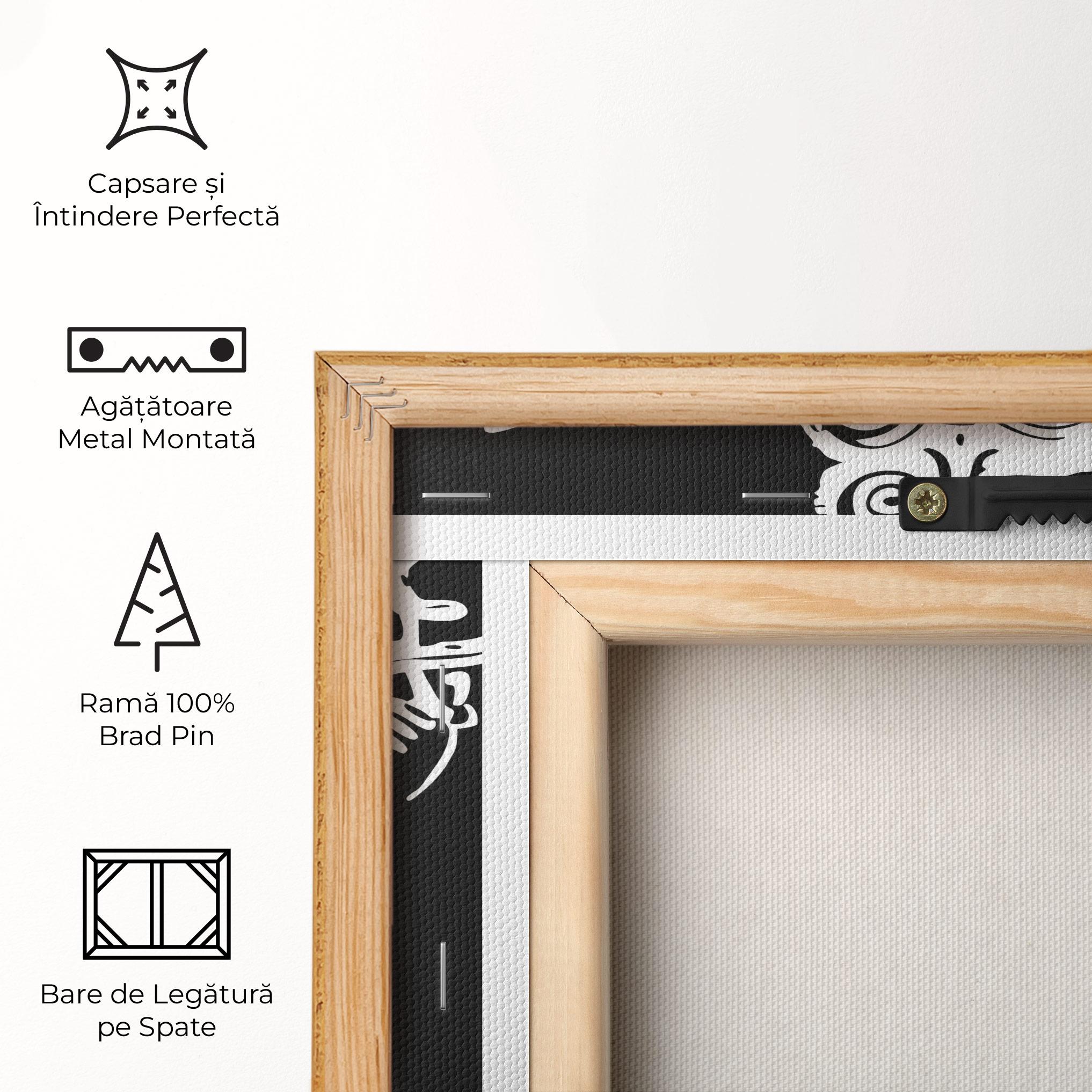 Tablou Canvas Black And White Ganesha mockup 5