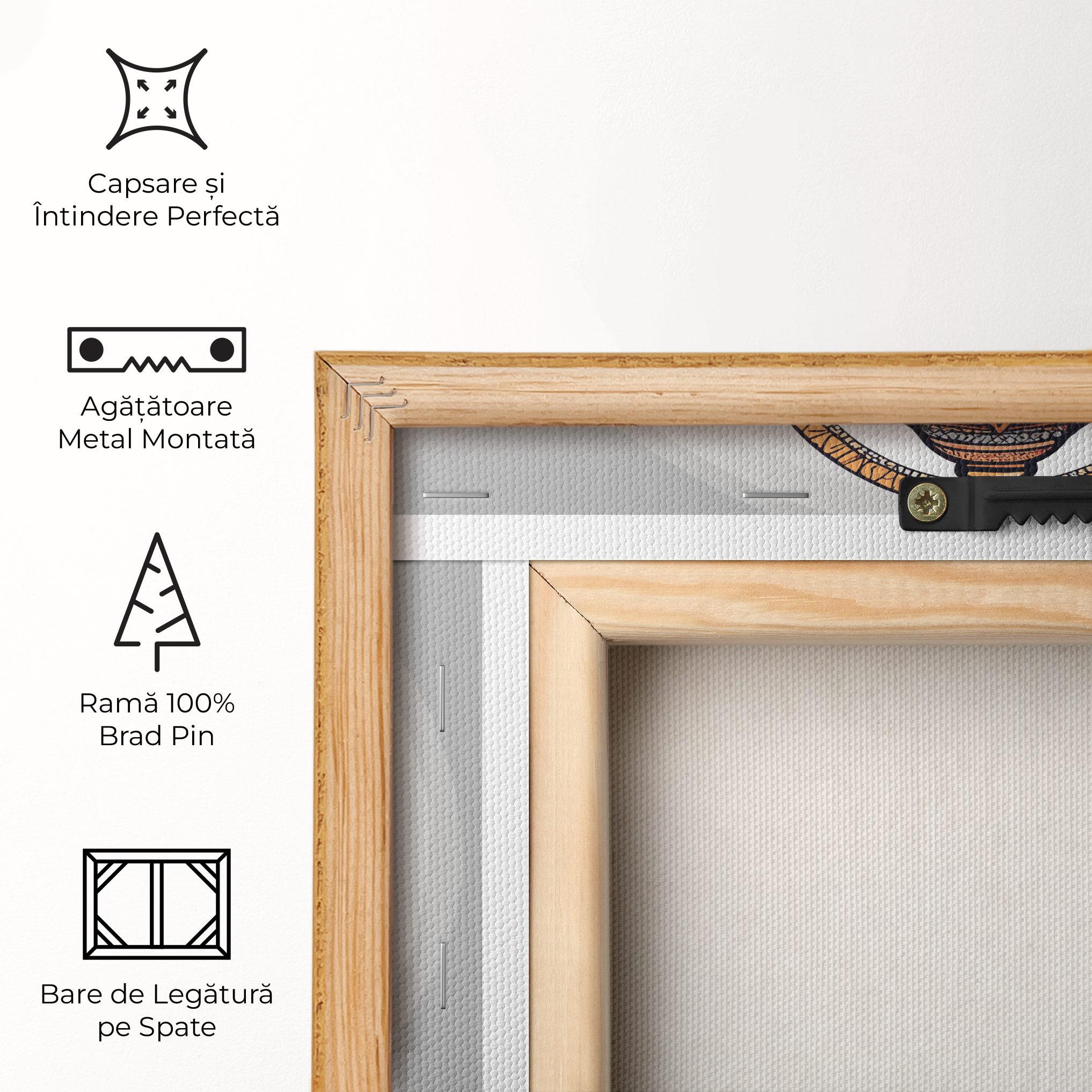 Tablou Canvas Chaturthi Greys mockup 5