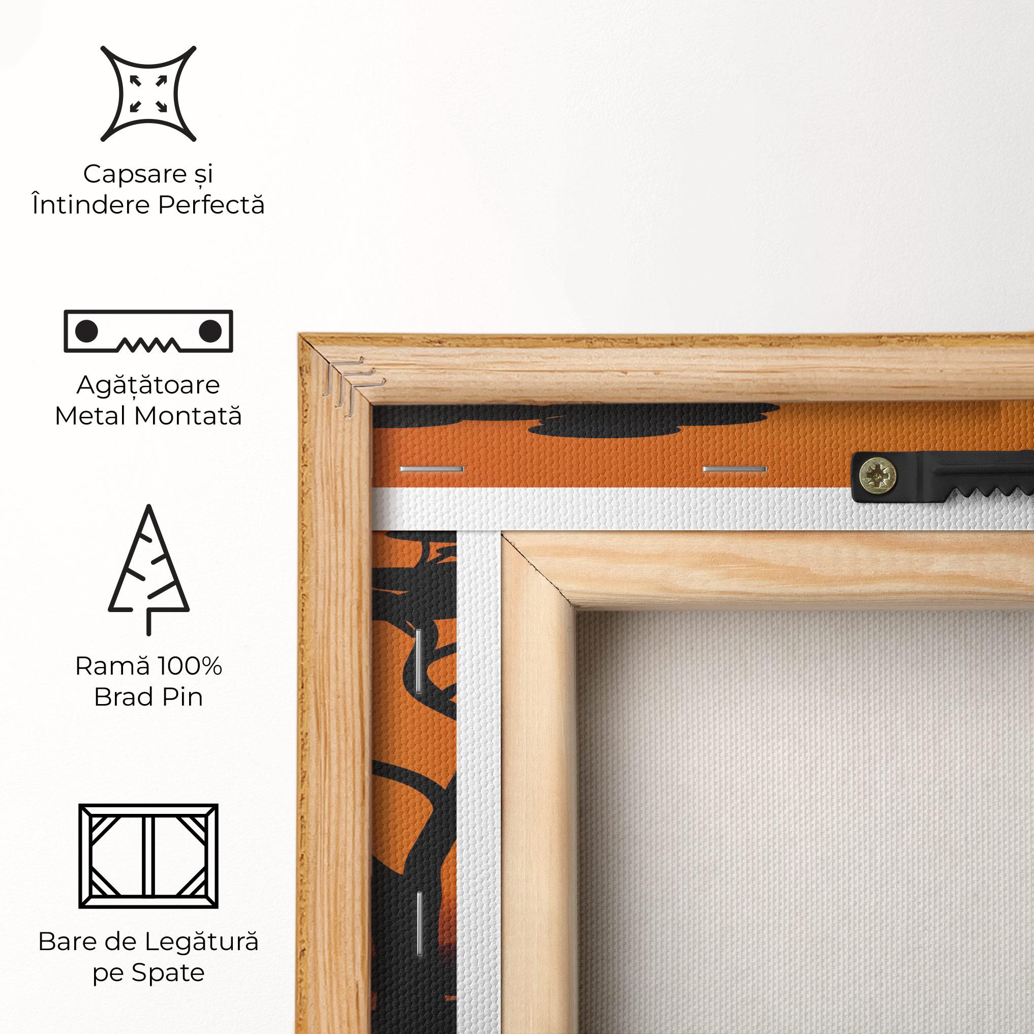 Tablou Canvas Elephant Sunset mockup 5