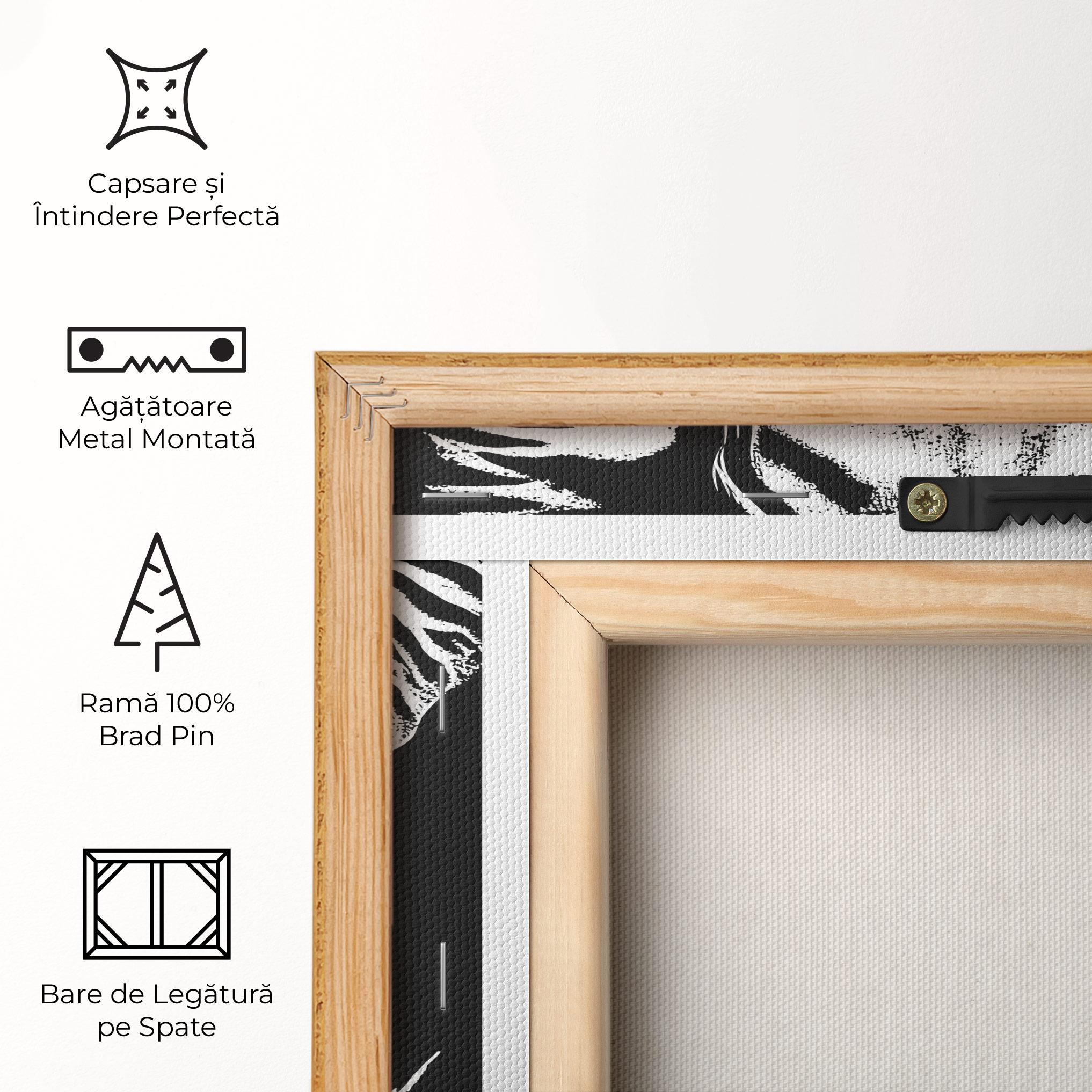 Tablou Canvas Elephant White Head mockup 5