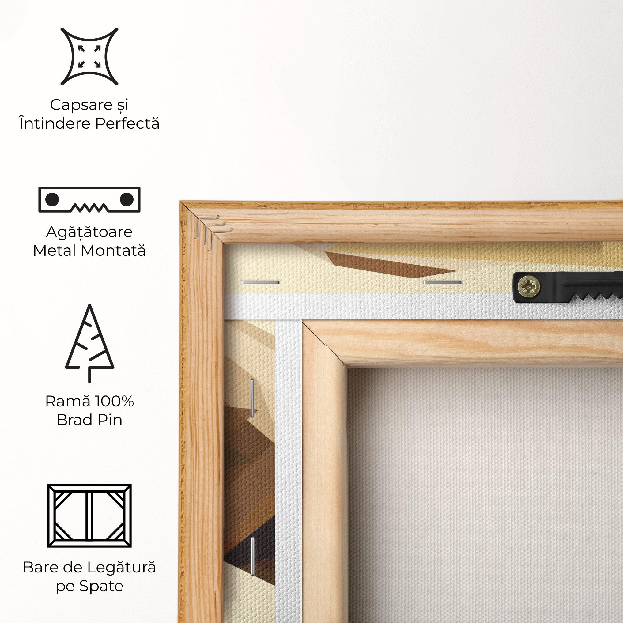 Tablou Canvas Walking Elephant Cream mockup 5