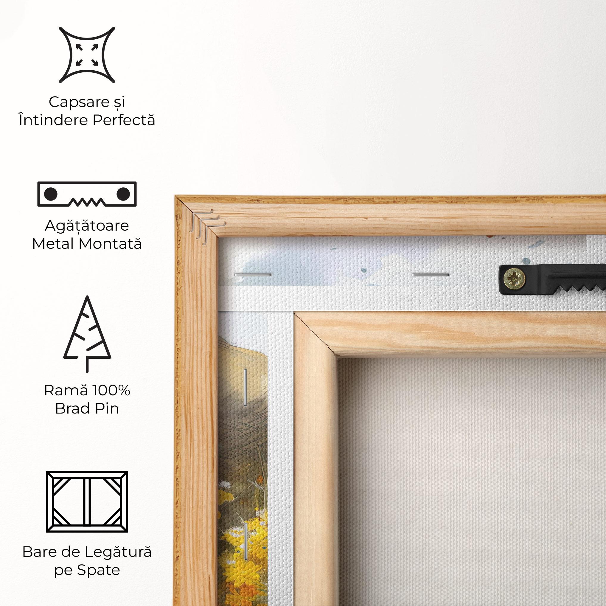 Tablou Canvas Yellow Flowers Elephant mockup 5