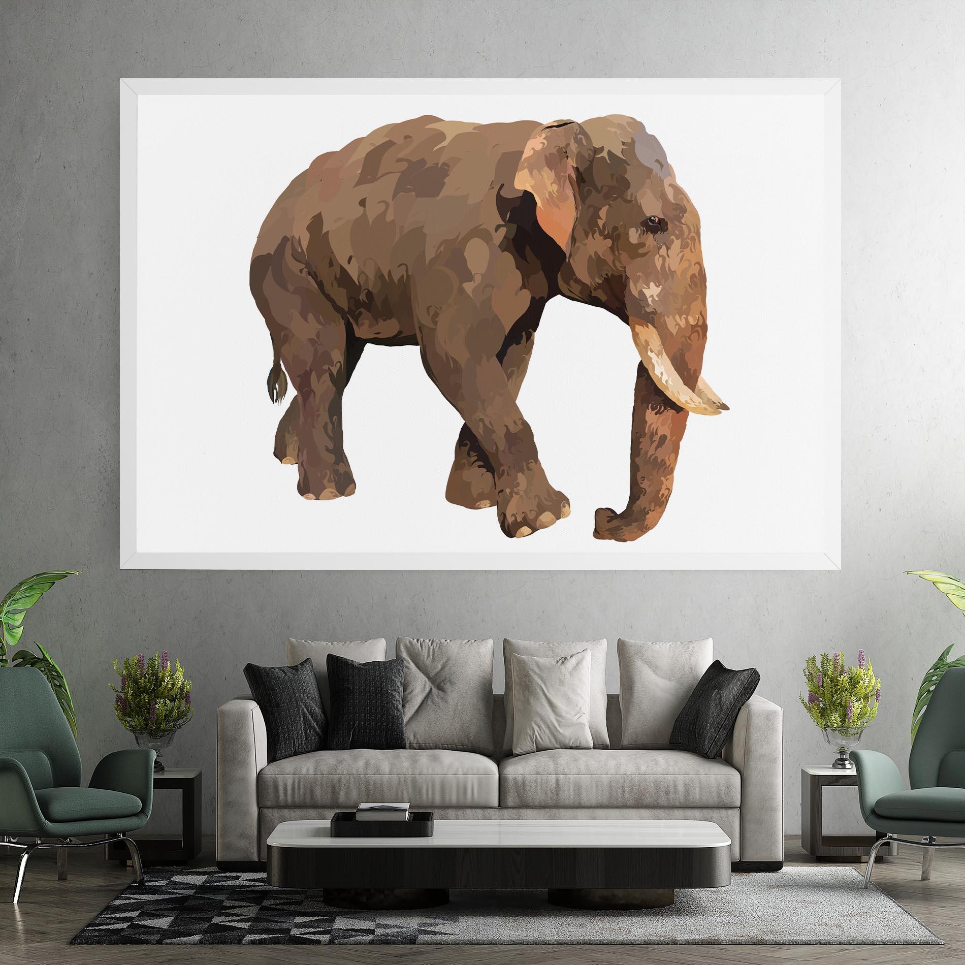 Tablou Canvas Brown Elephant mockup 7