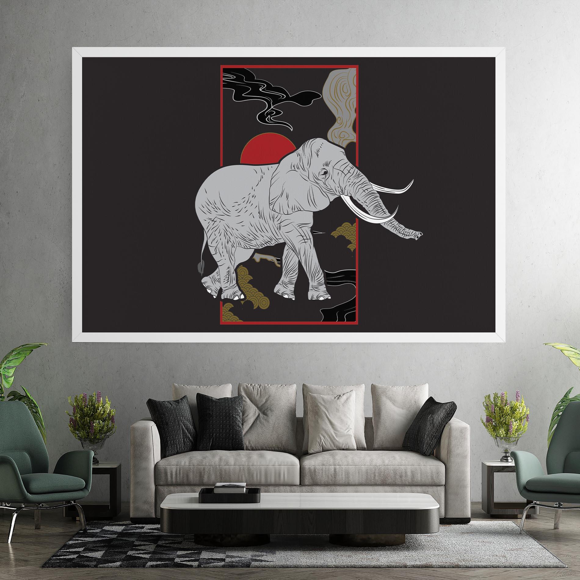 Tablou Canvas Elephant Asia mockup 7