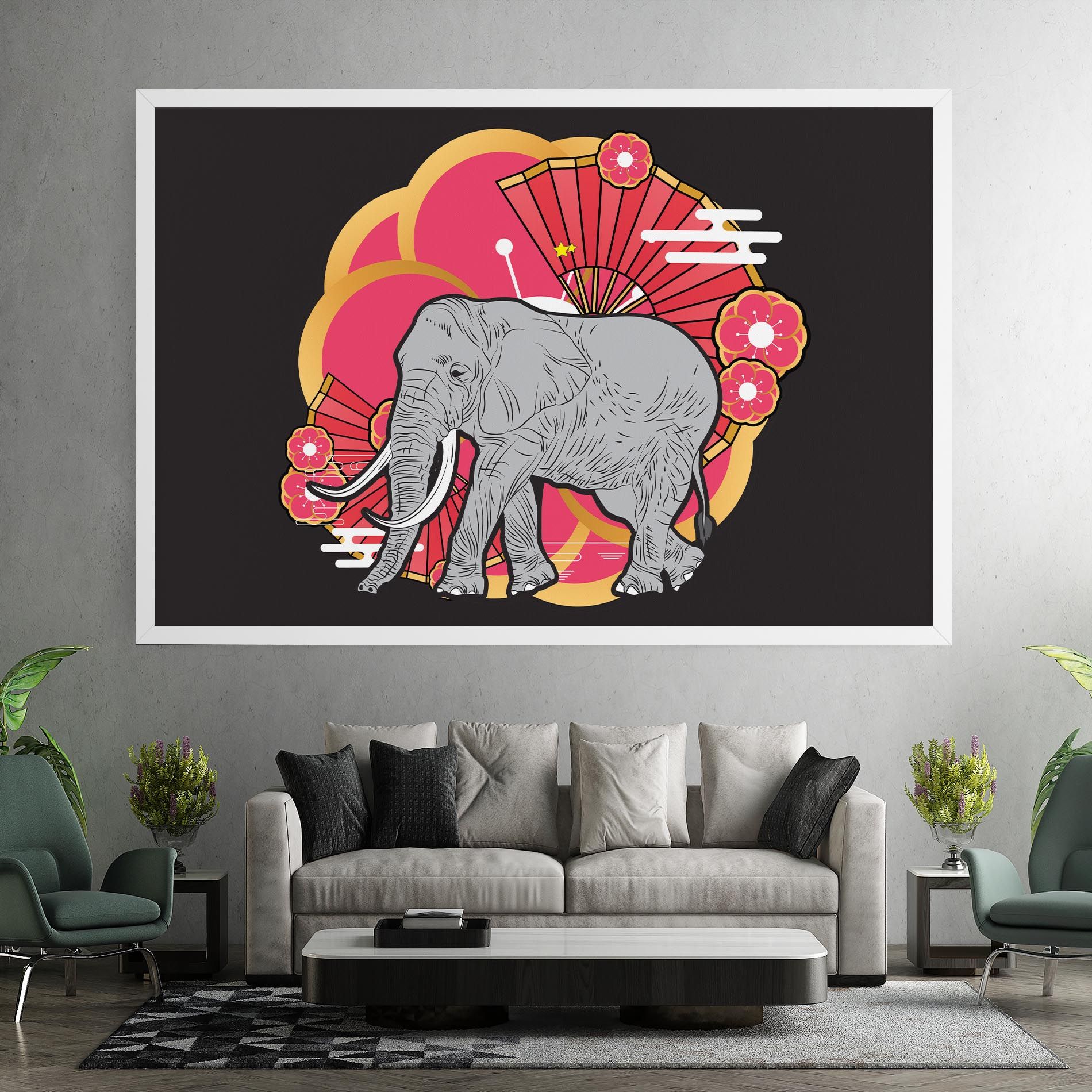 Elephant On Pink mockup 7