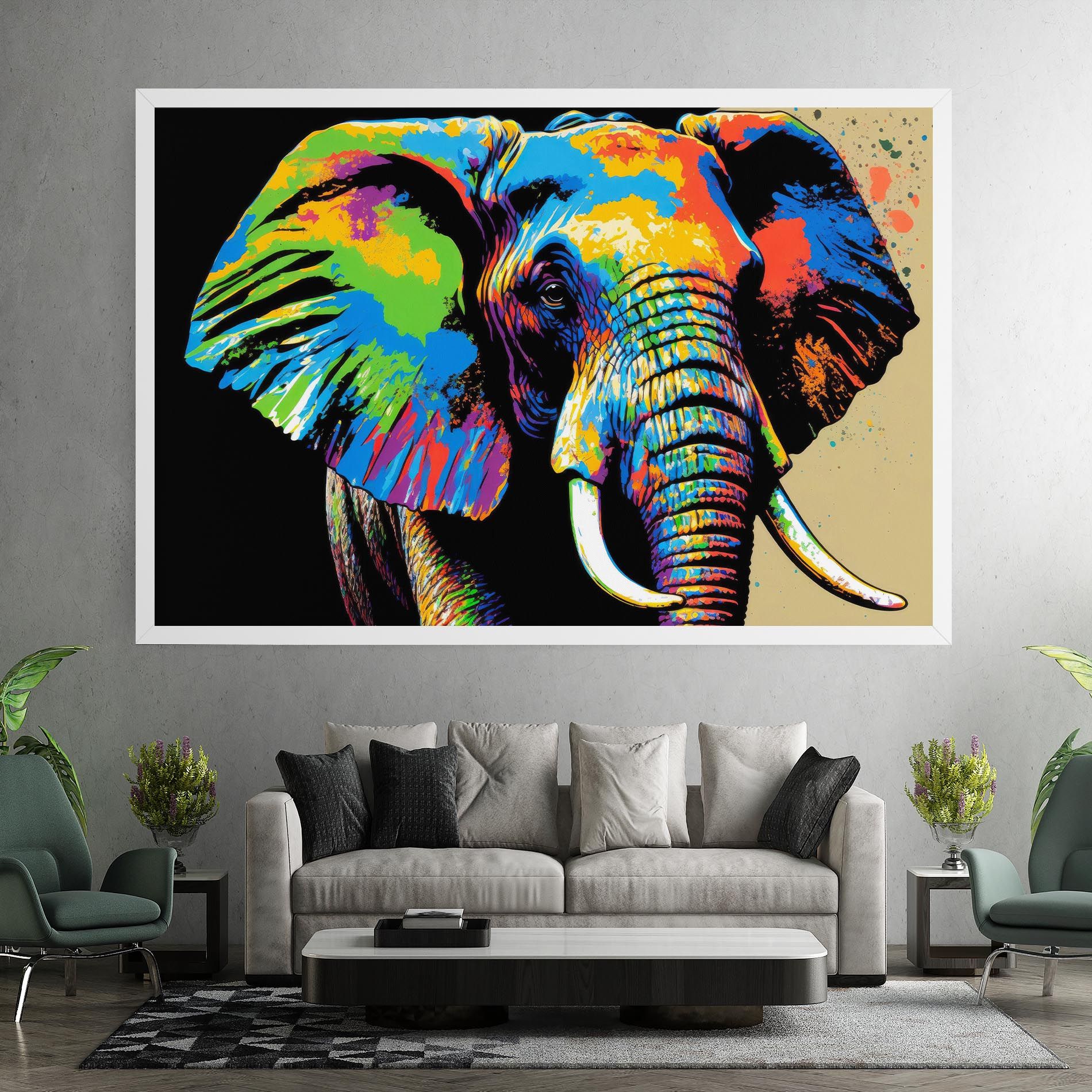 Elephant Portrait mockup 7