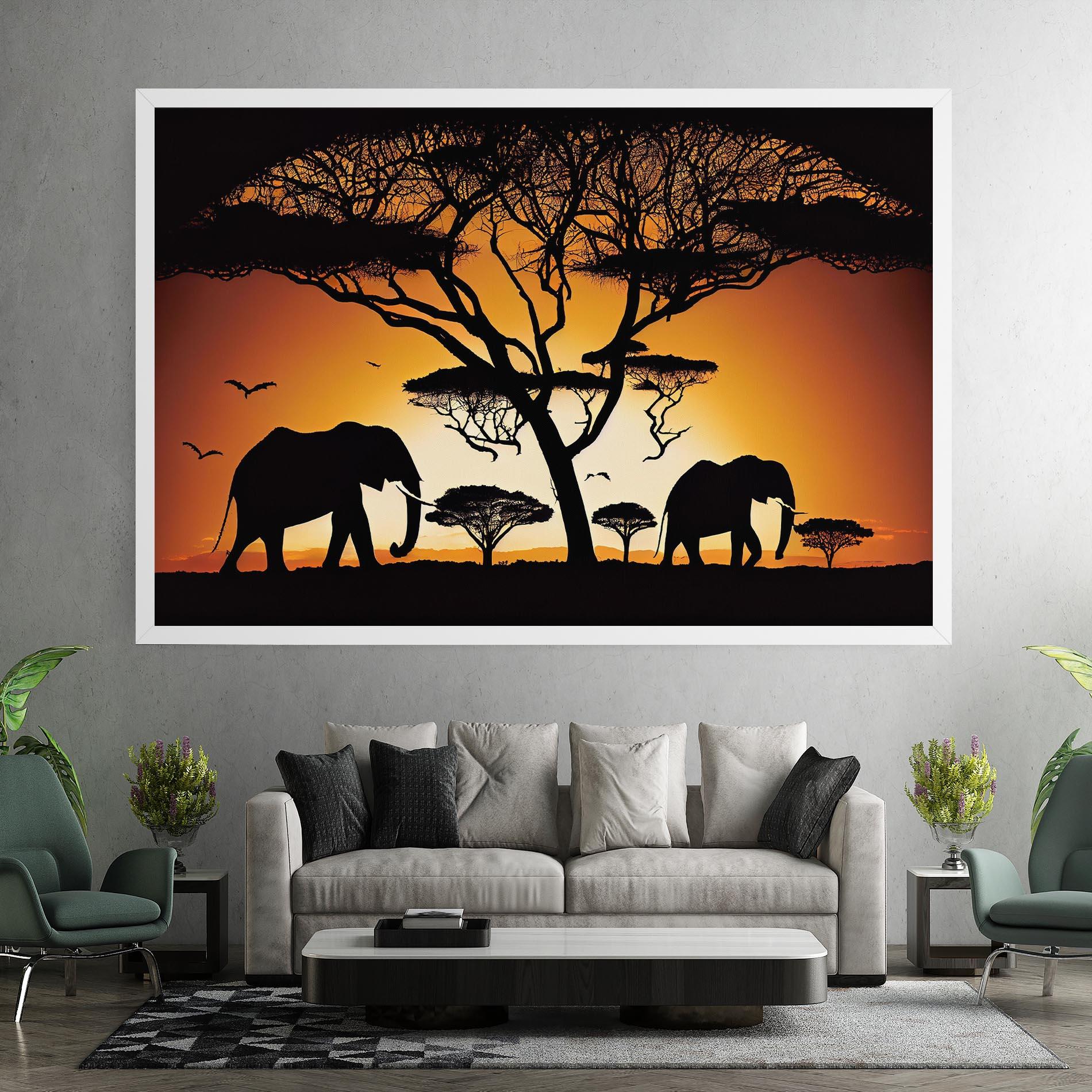 Tablou Canvas Sunset Silhouette mockup 7