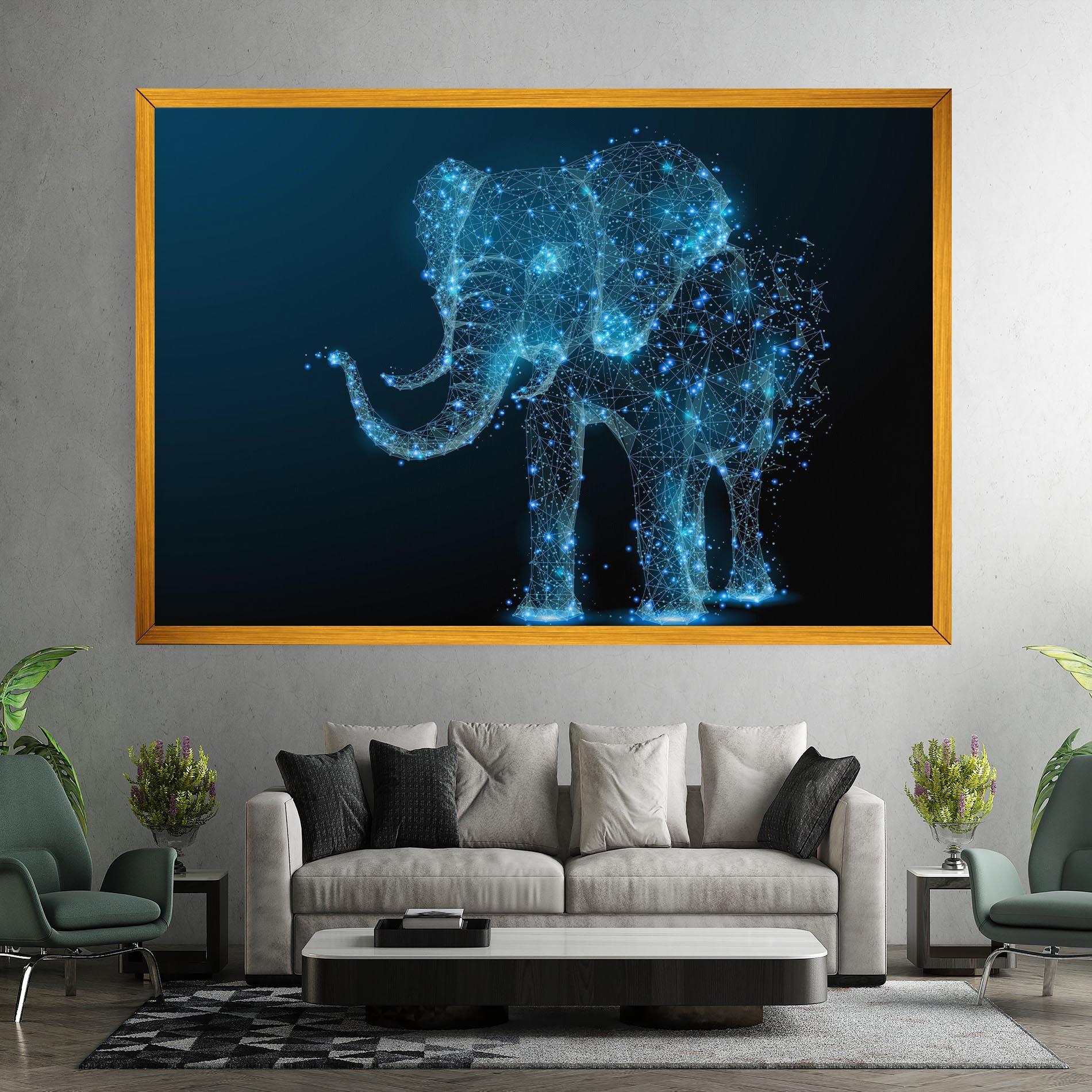 Tablou Canvas Digital Elephant mockup 7