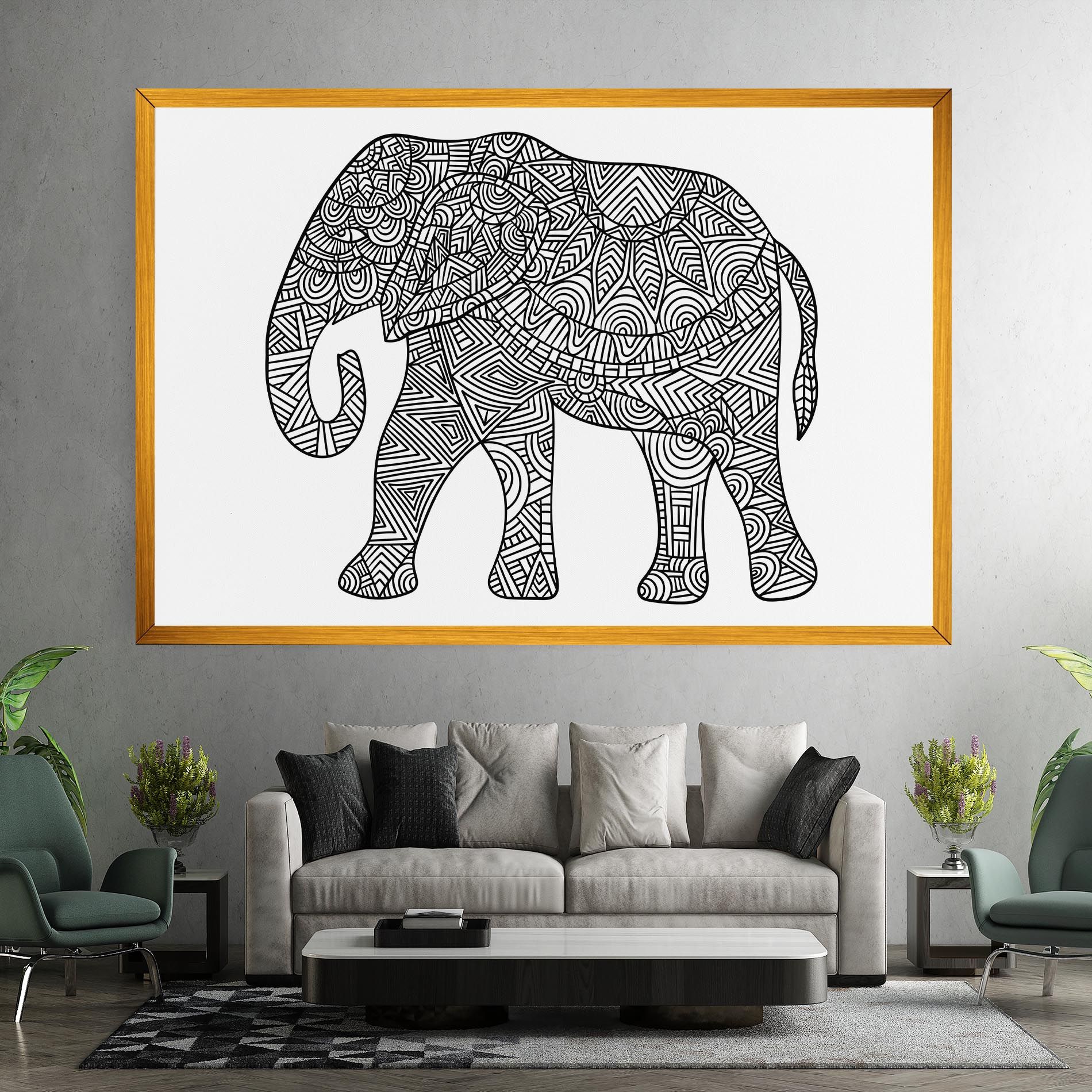 Elephant Mandala mockup 7
