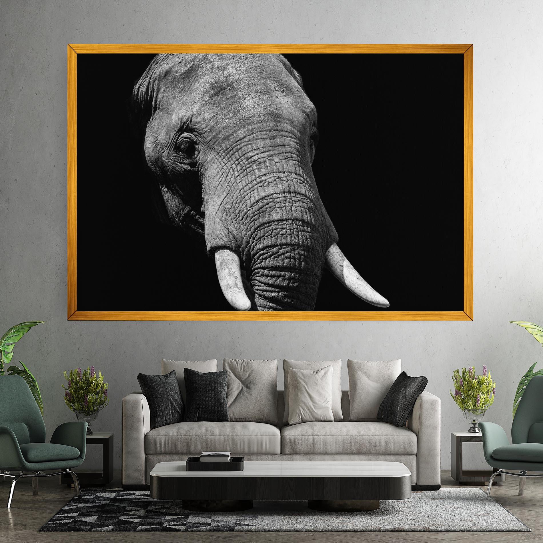 Tablou Canvas Shadow Elephant mockup 7
