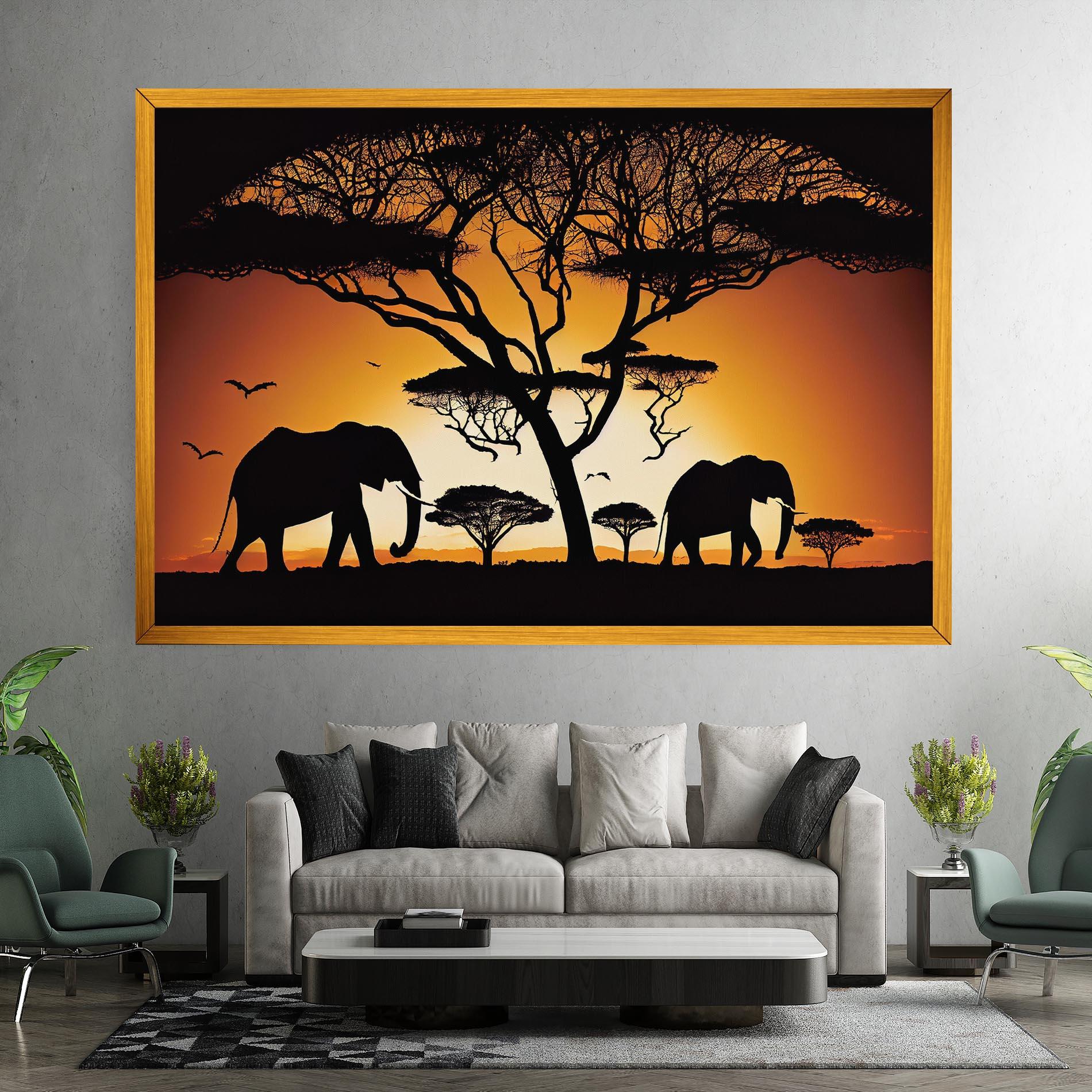 Tablou Canvas Sunset Silhouette mockup 7