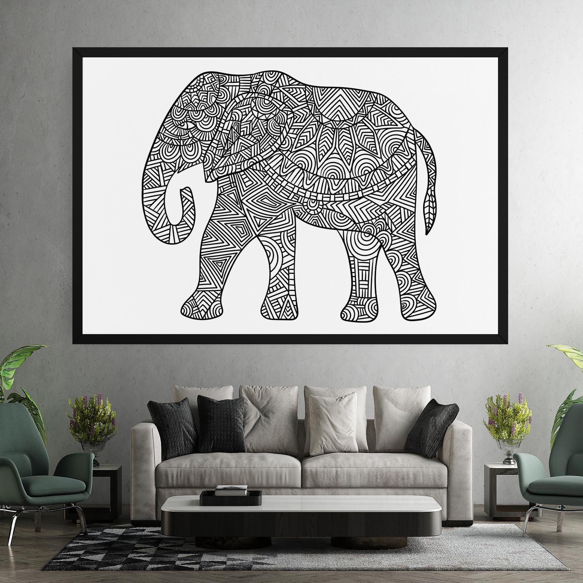 Elephant Mandala mockup 7