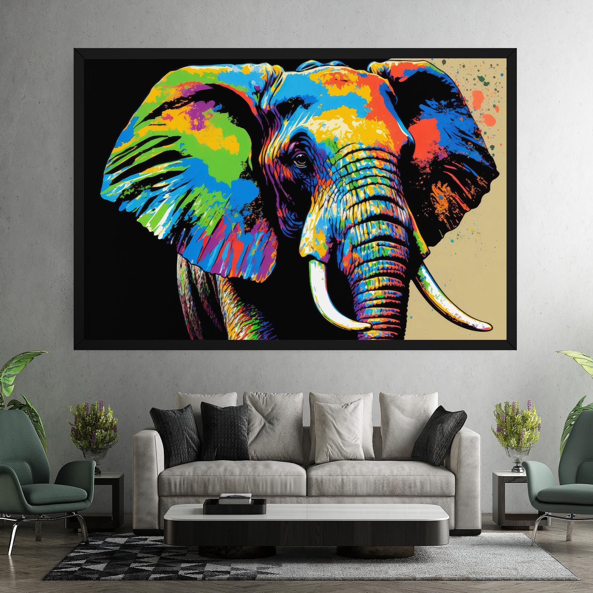 Elephant Portrait mockup 7