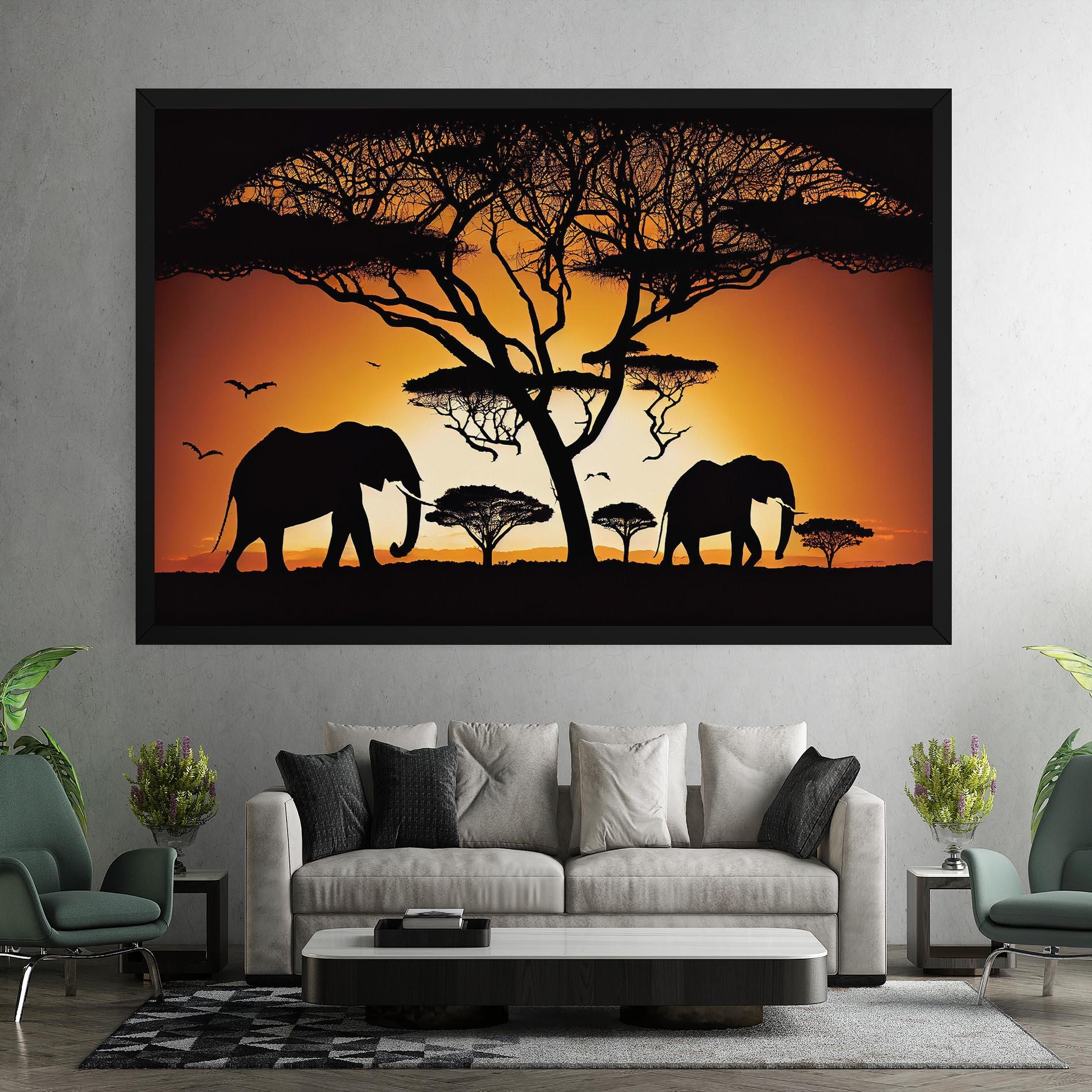 Tablou Canvas Sunset Silhouette mockup 7