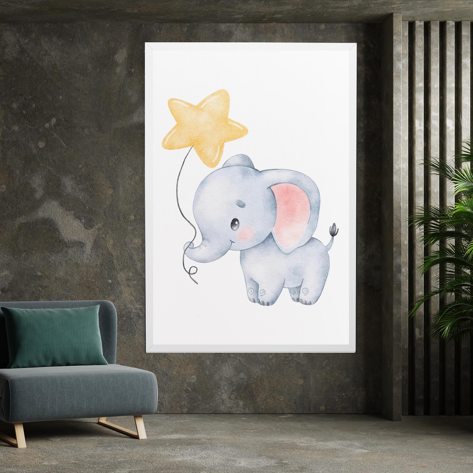 Tablou Canvas Baby Elephant Kids mockup 7