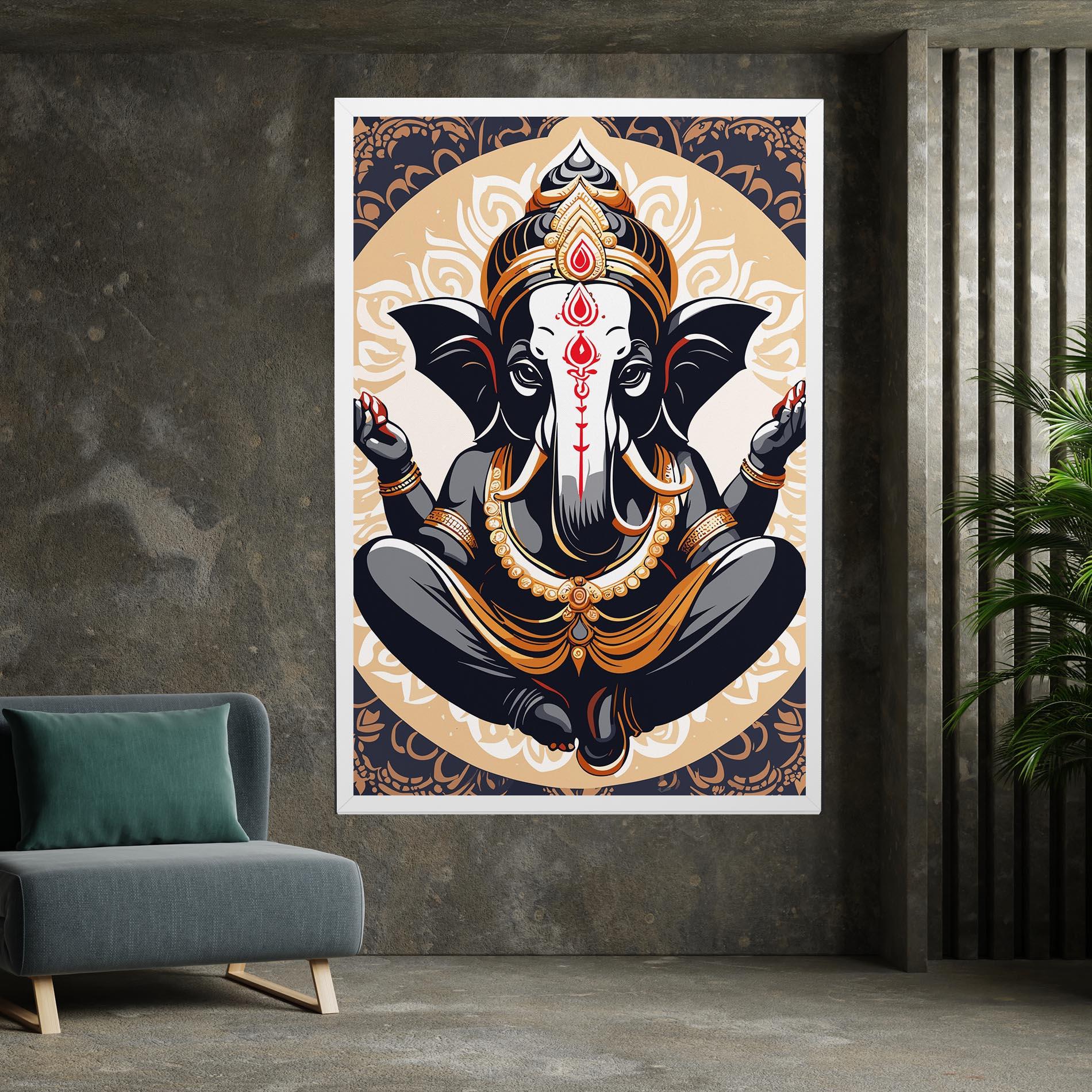 Tablou Canvas Elefant Color Mix mockup 7