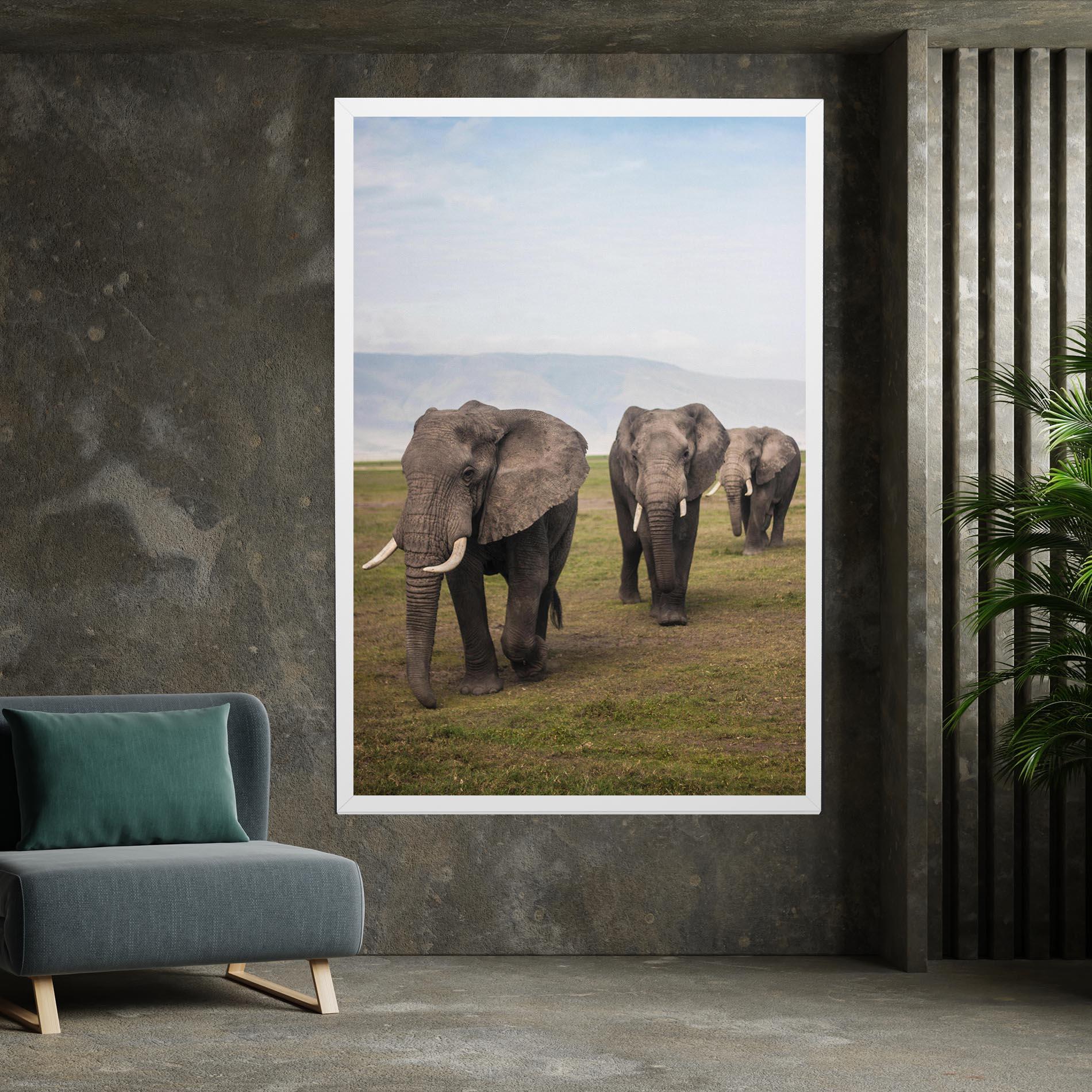 Tablou Canvas Elephant Landscape mockup 7