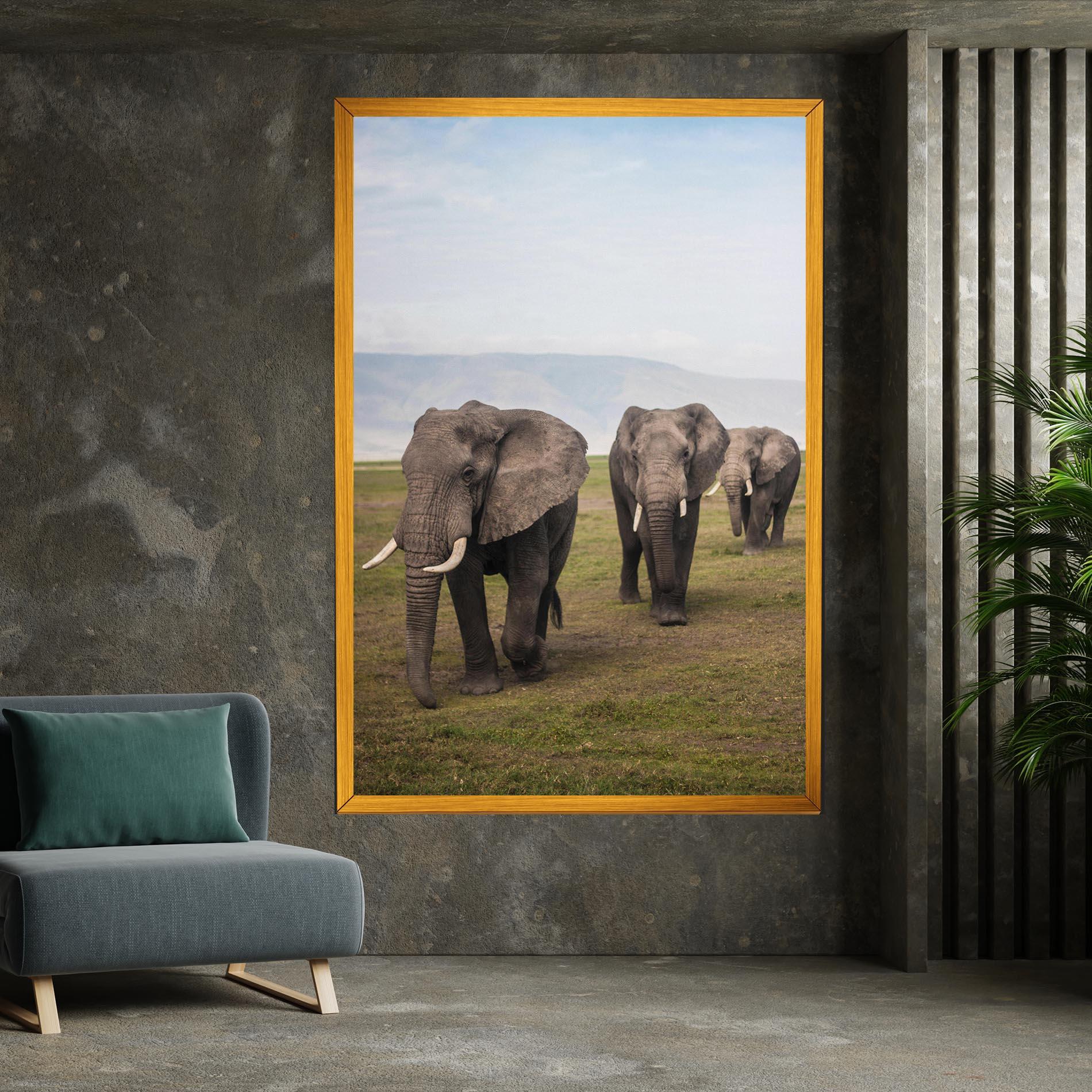 Tablou Canvas Elephant Landscape mockup 7