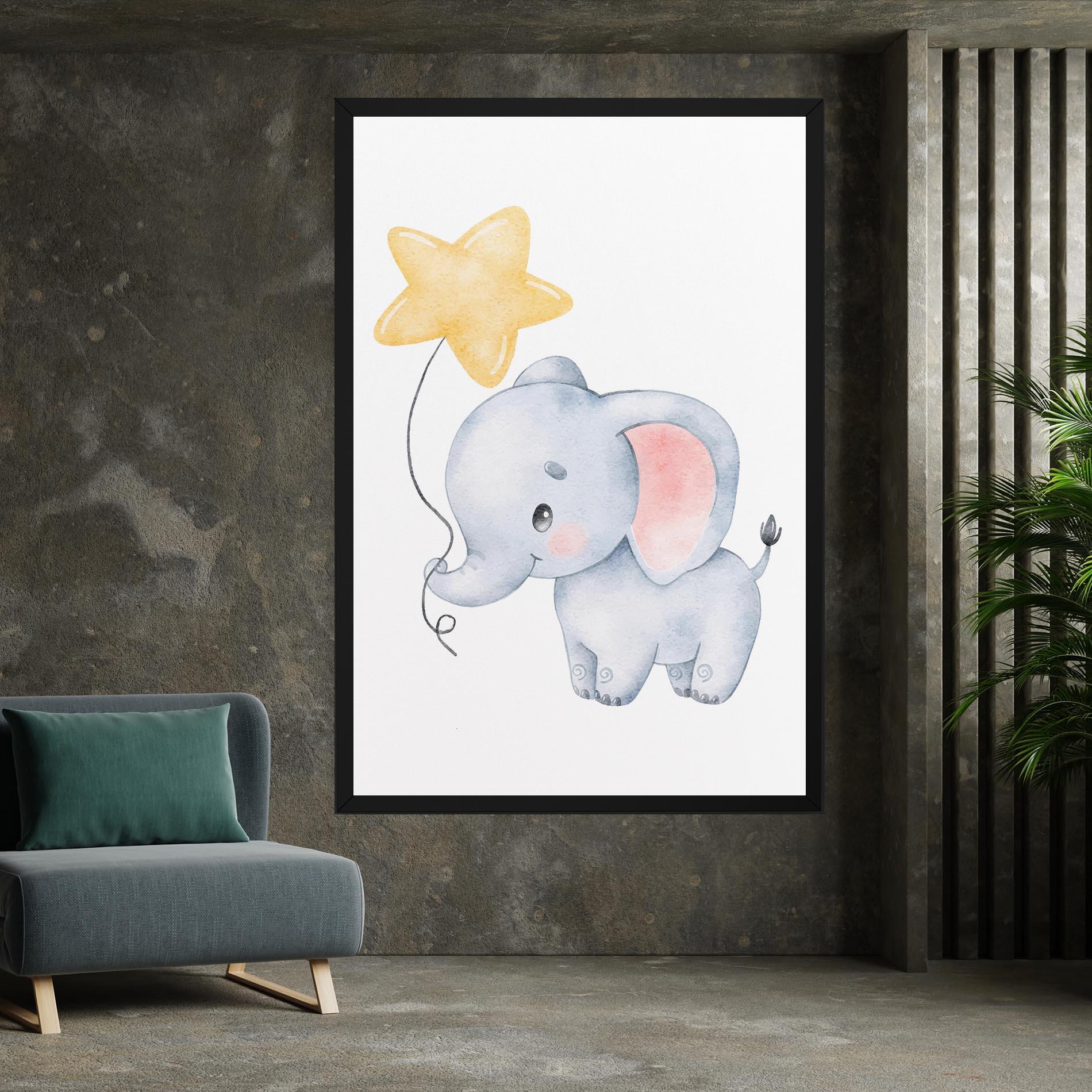 Tablou Canvas Baby Elephant Kids mockup 7