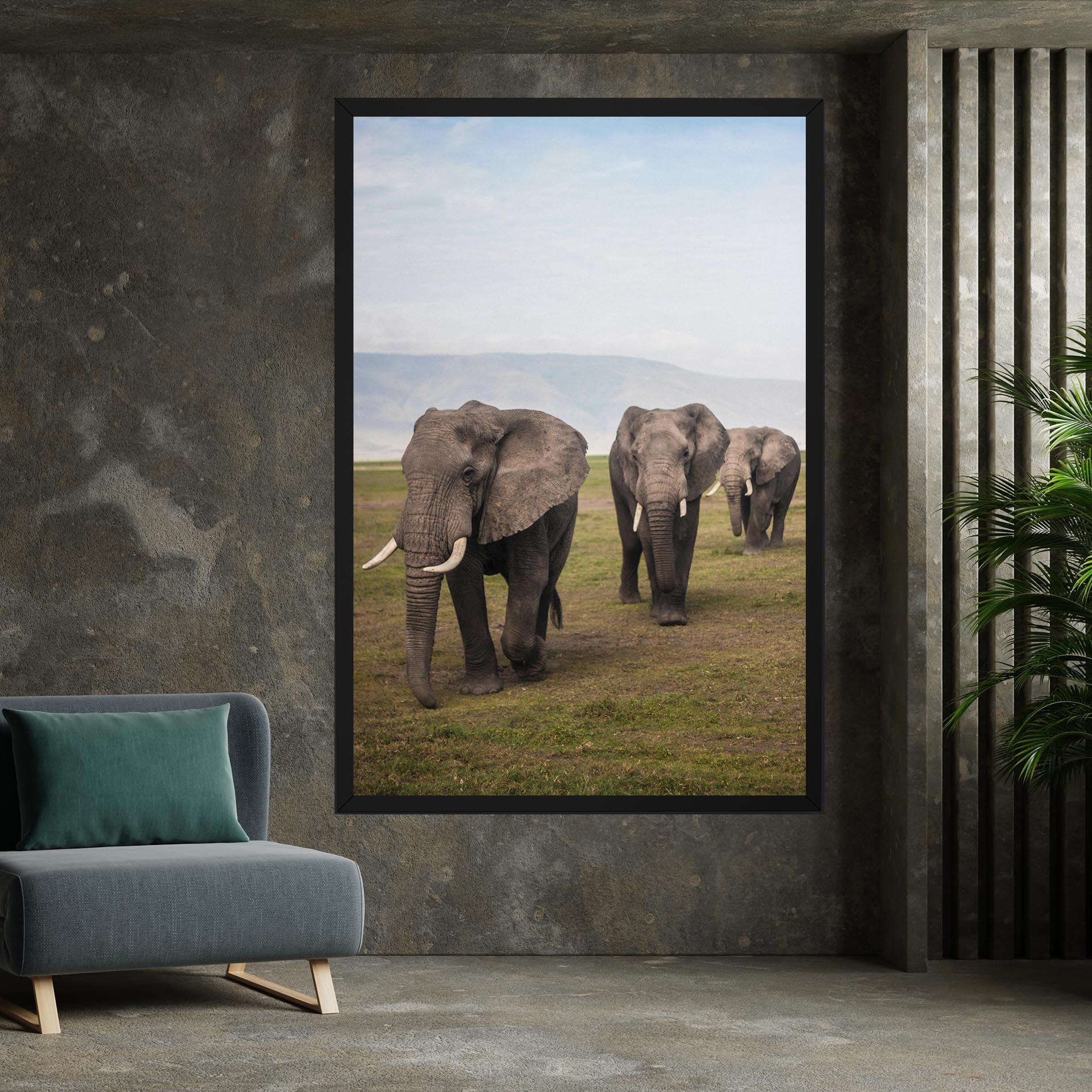 Tablou Canvas Elephant Landscape mockup 7