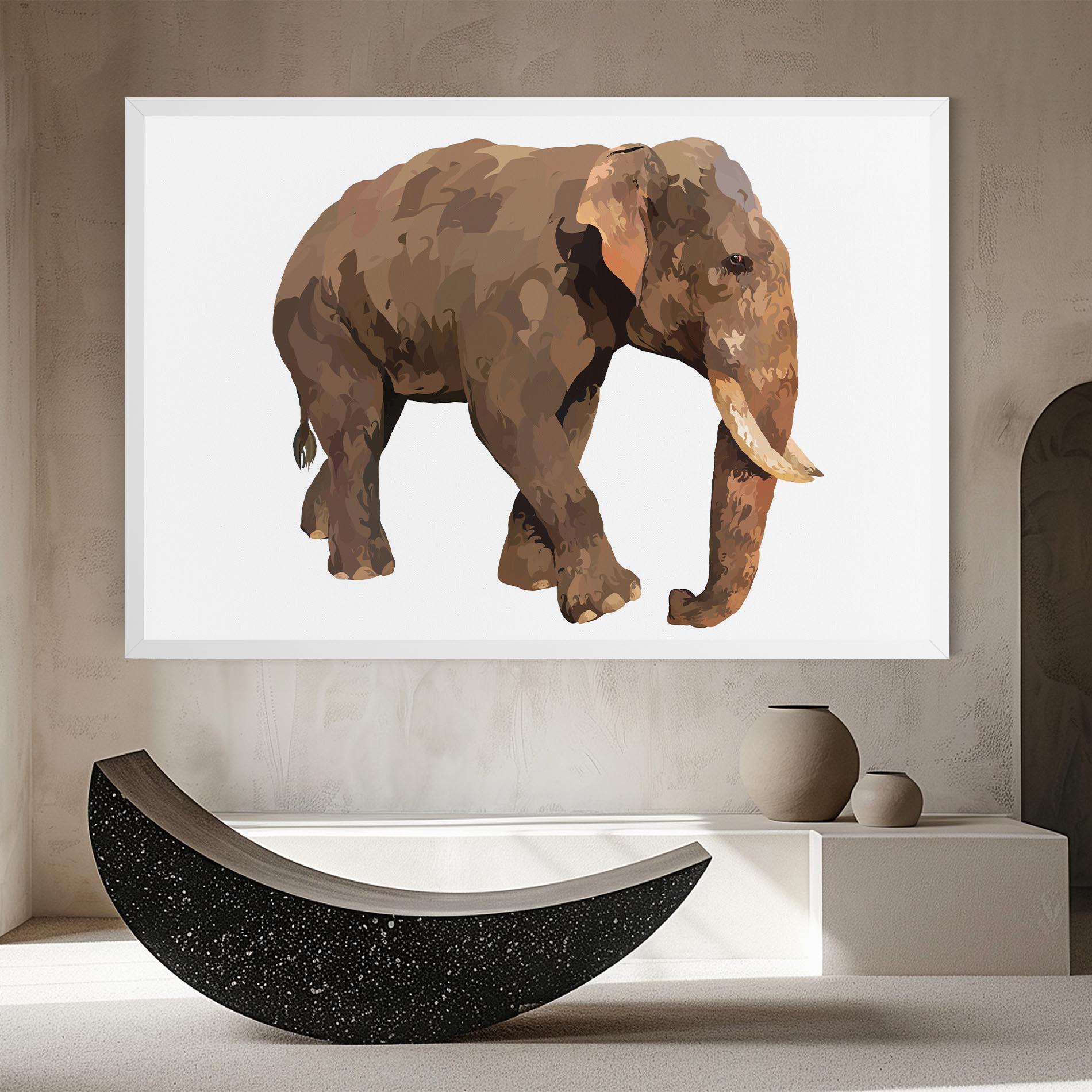 Tablou Canvas Brown Elephant mockup 8