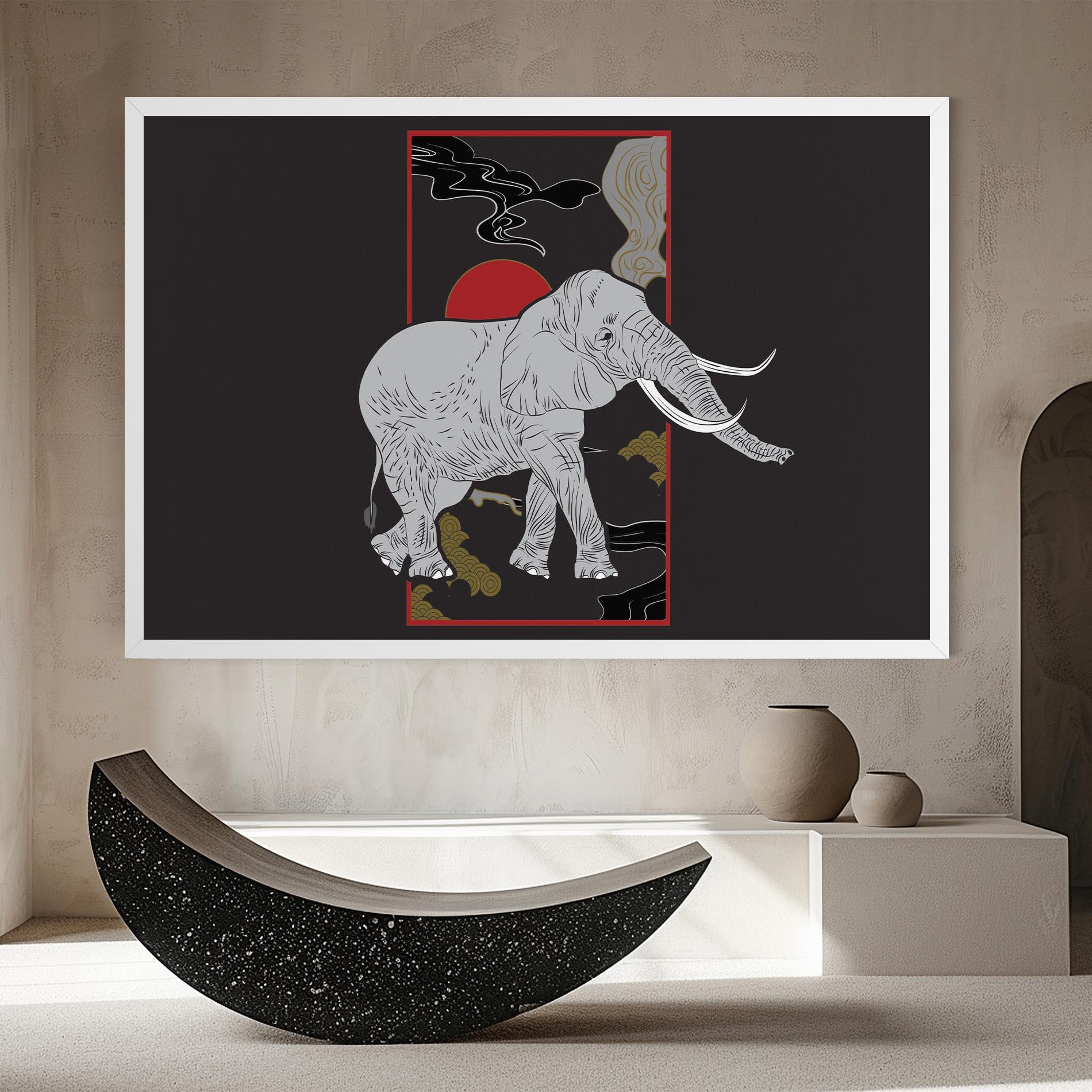 Tablou Canvas Elephant Asia mockup 8