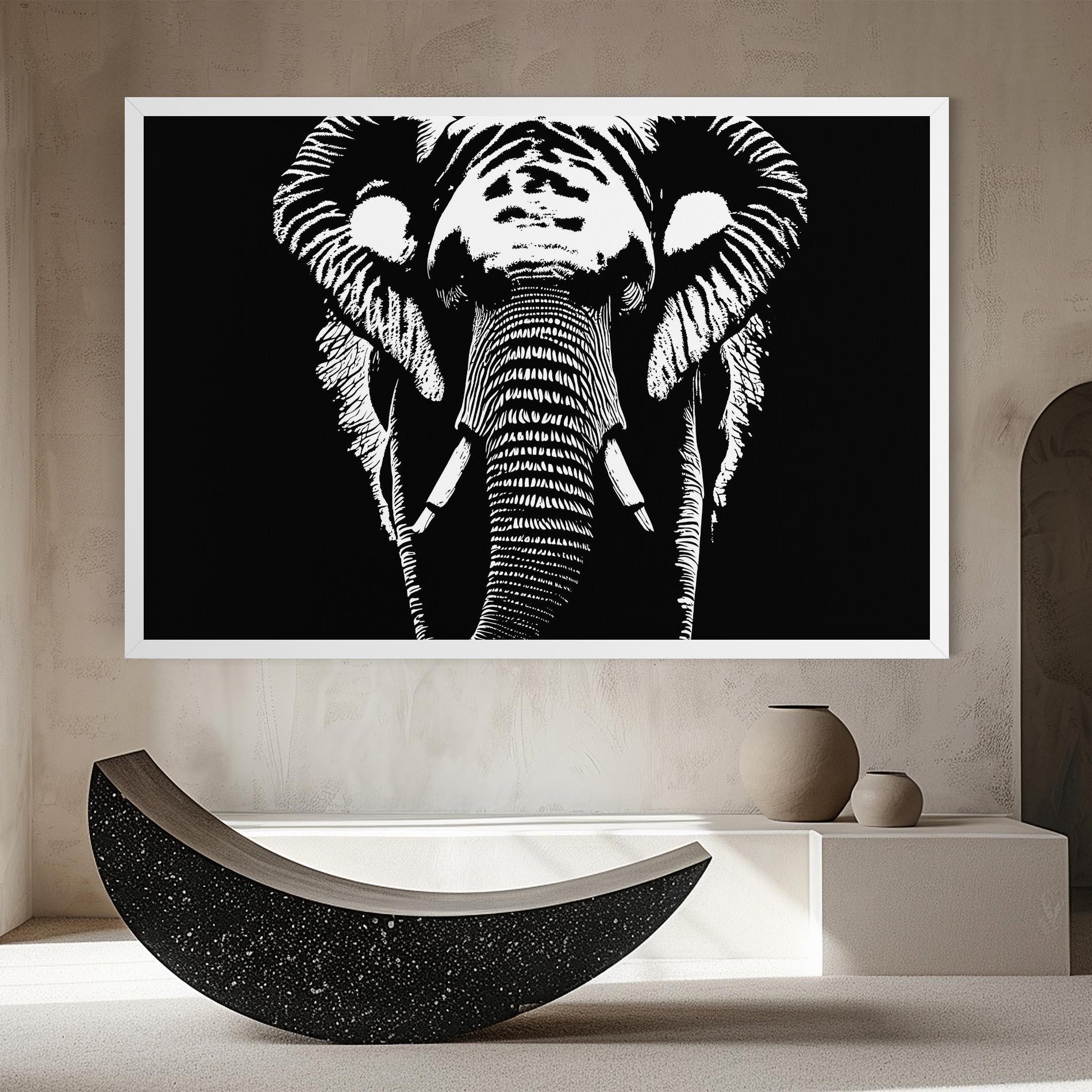 Tablou Canvas Elephant Drawing mockup 8