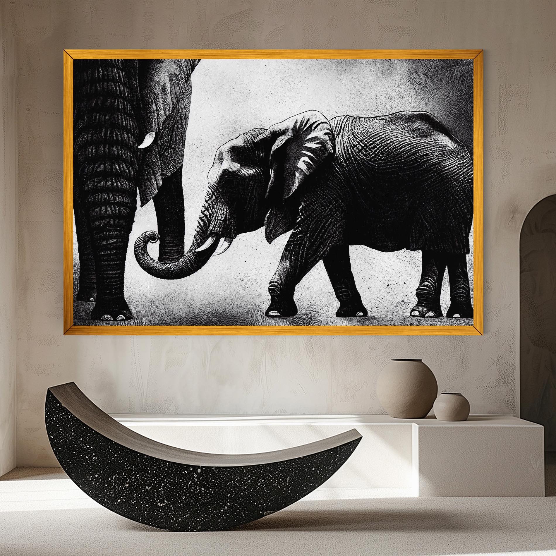 Tablou Canvas Baby Elephant mockup 8