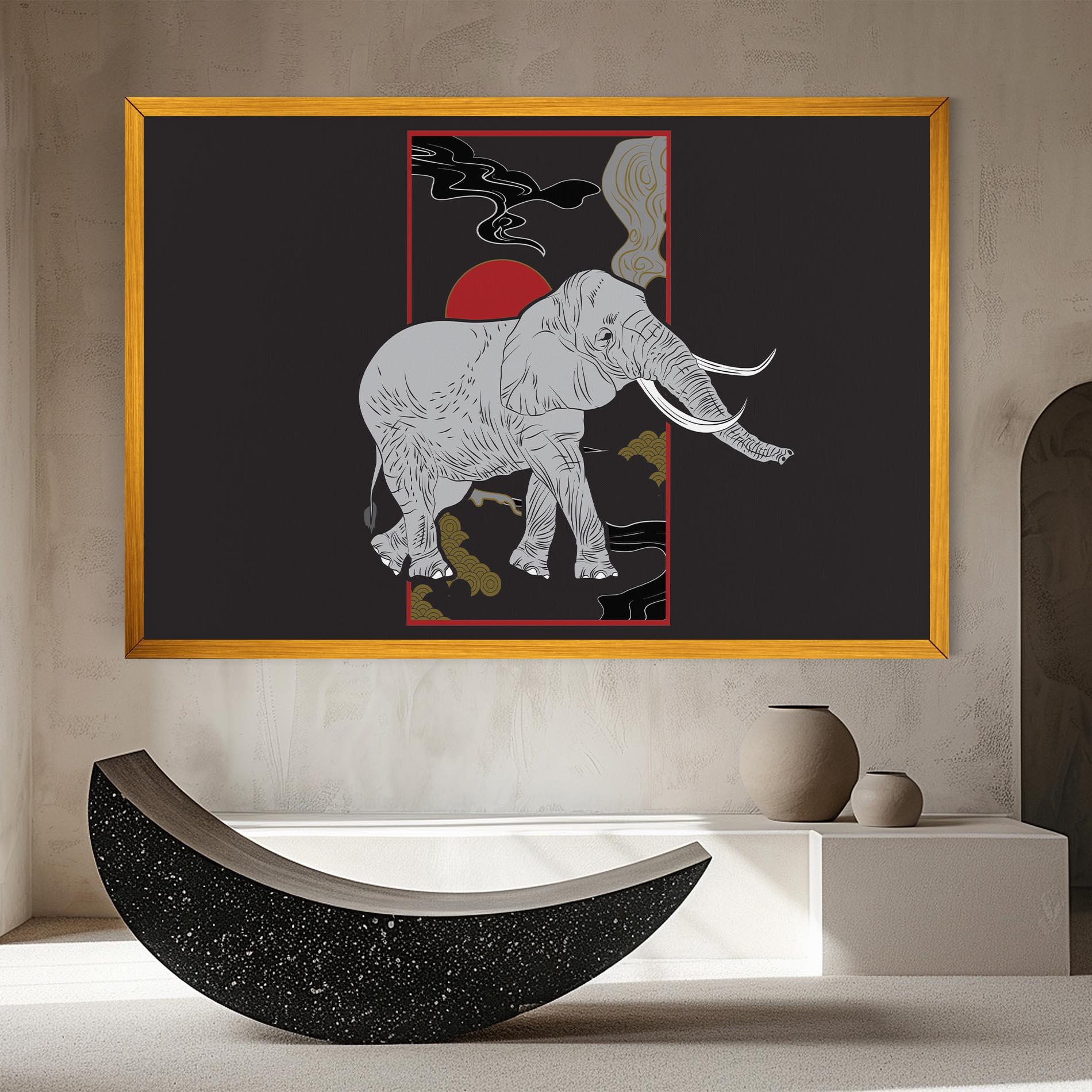 Tablou Canvas Elephant Asia mockup 8