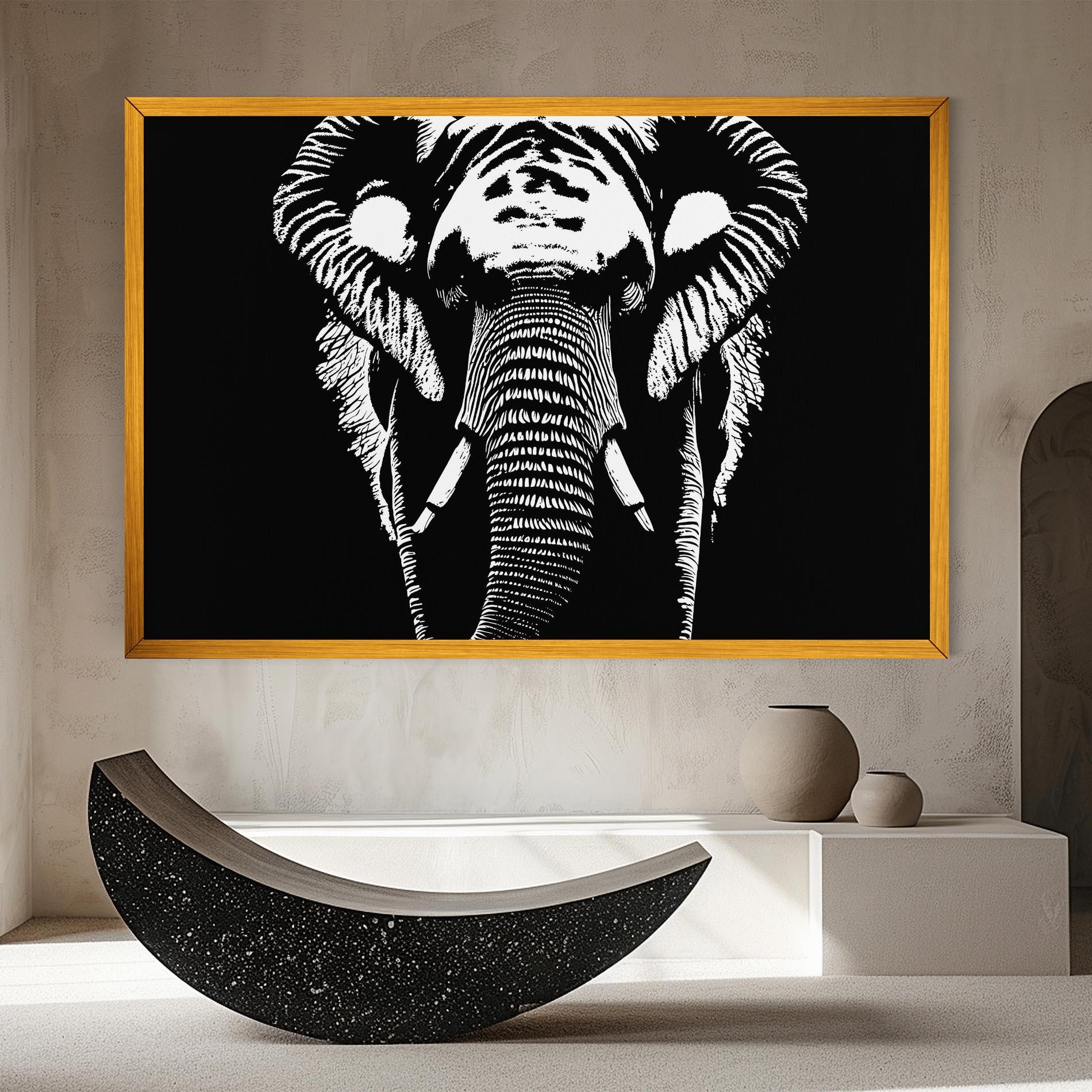 Tablou Canvas Elephant Drawing mockup 8