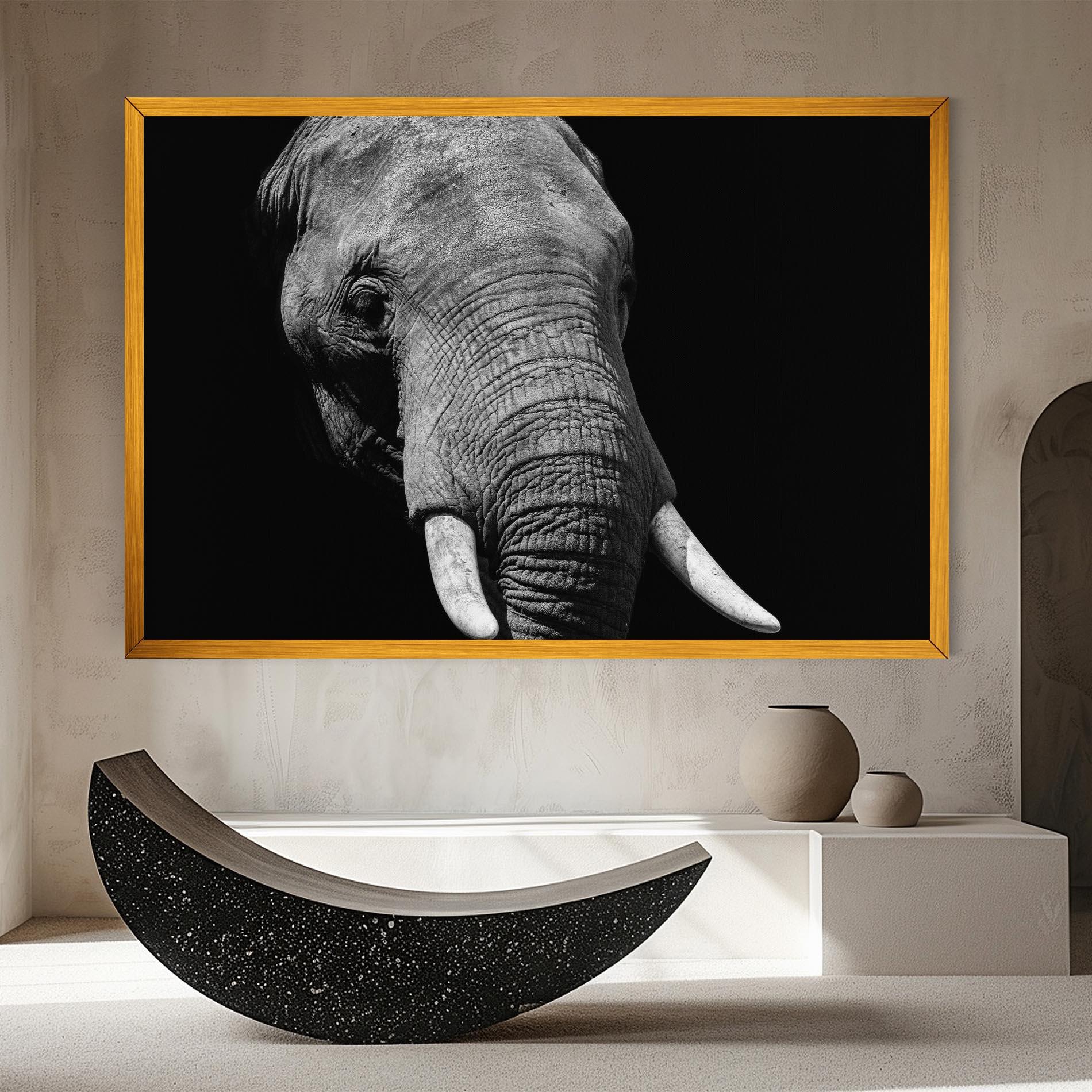 Tablou Canvas Shadow Elephant mockup 8