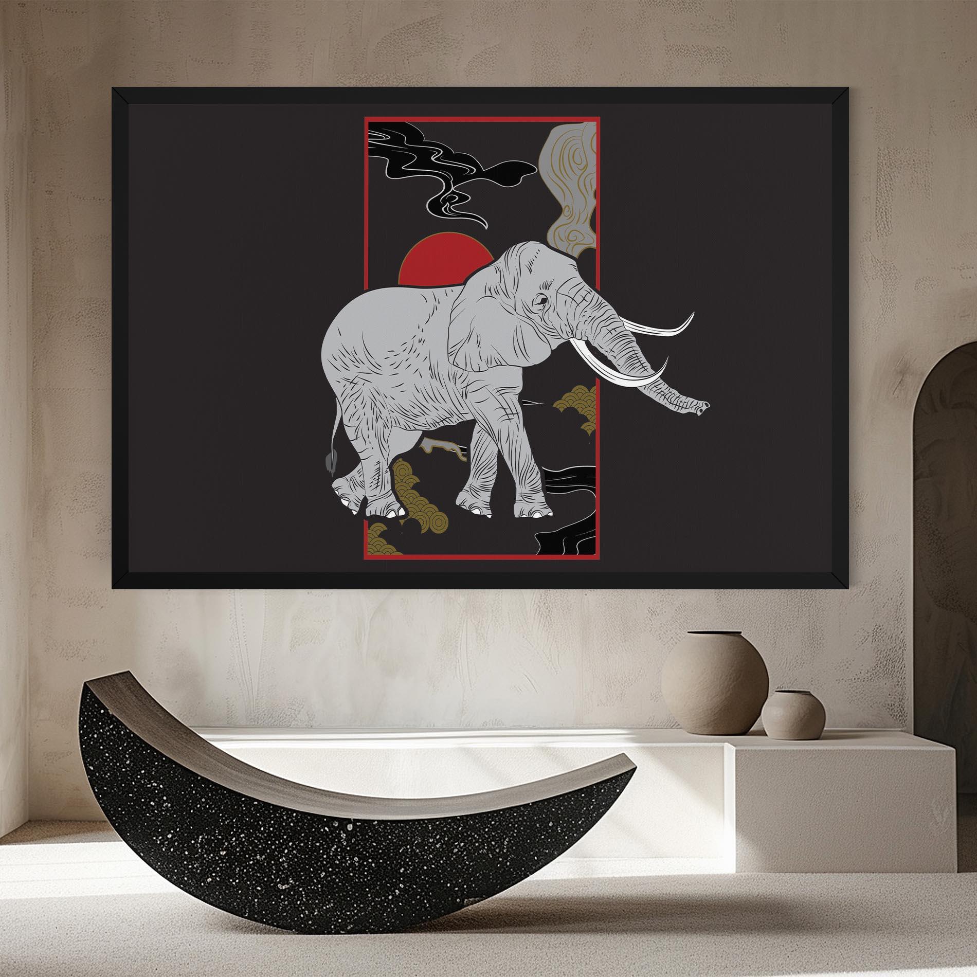 Tablou Canvas Elephant Asia mockup 8