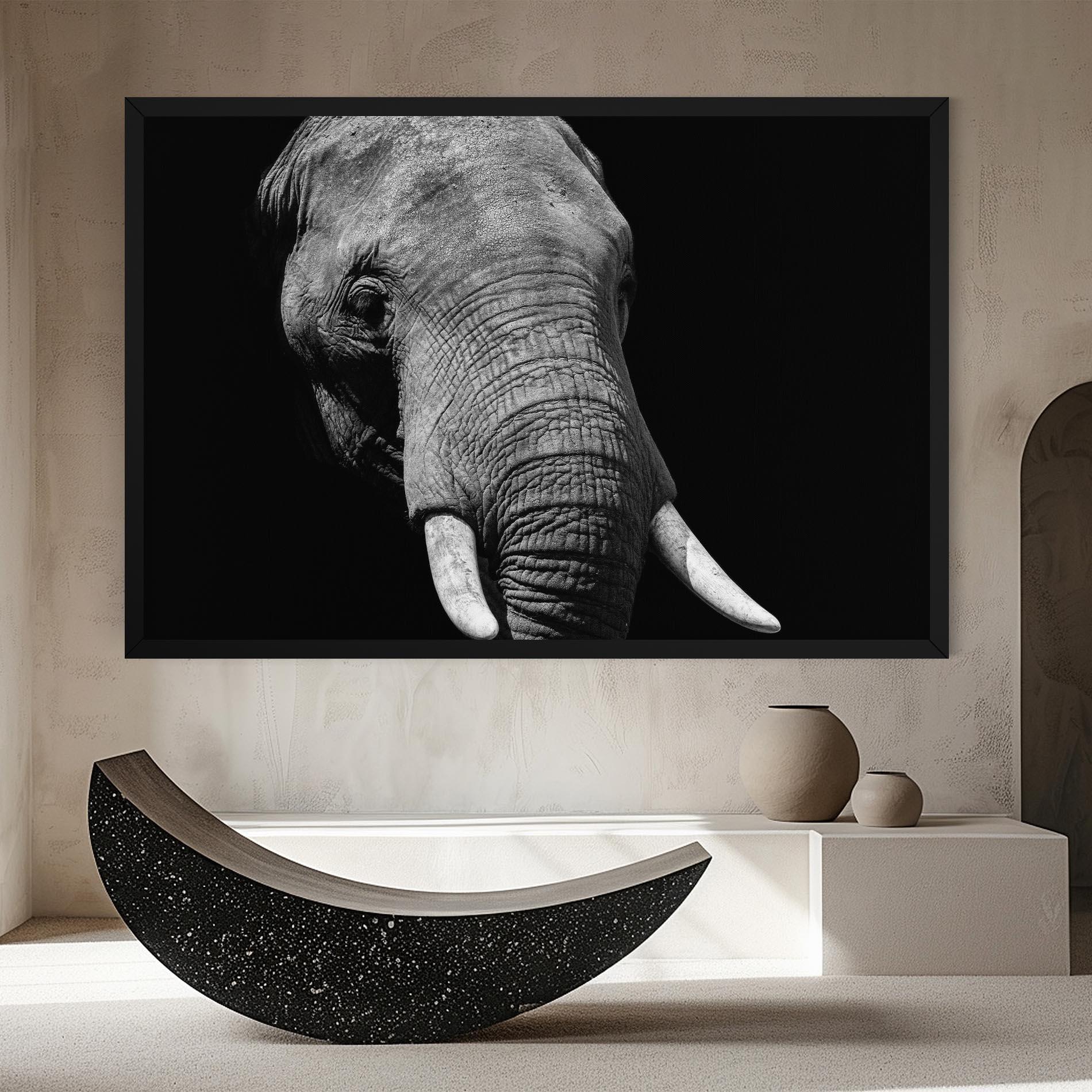 Tablou Canvas Shadow Elephant mockup 8