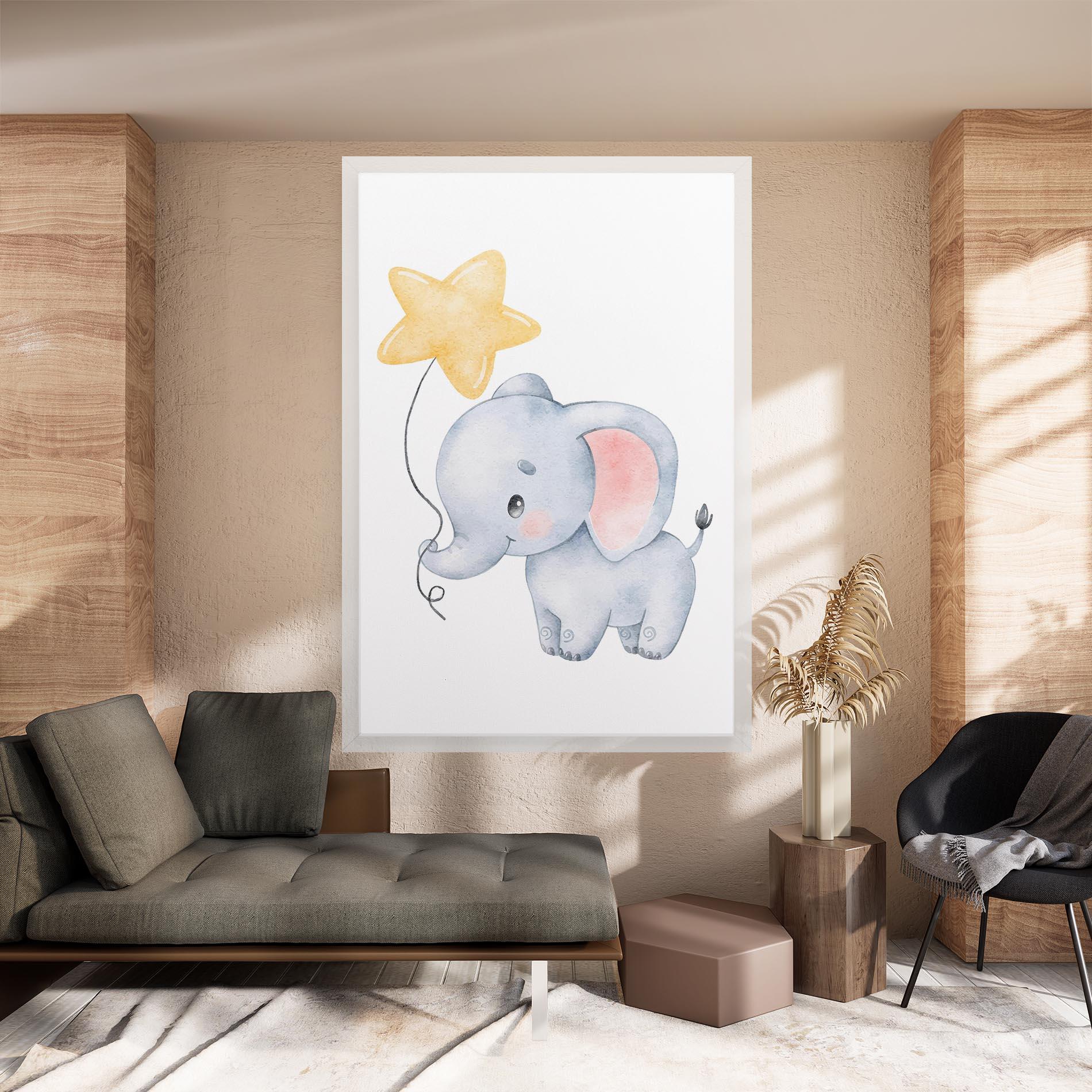 Tablou Canvas Baby Elephant Kids mockup 8