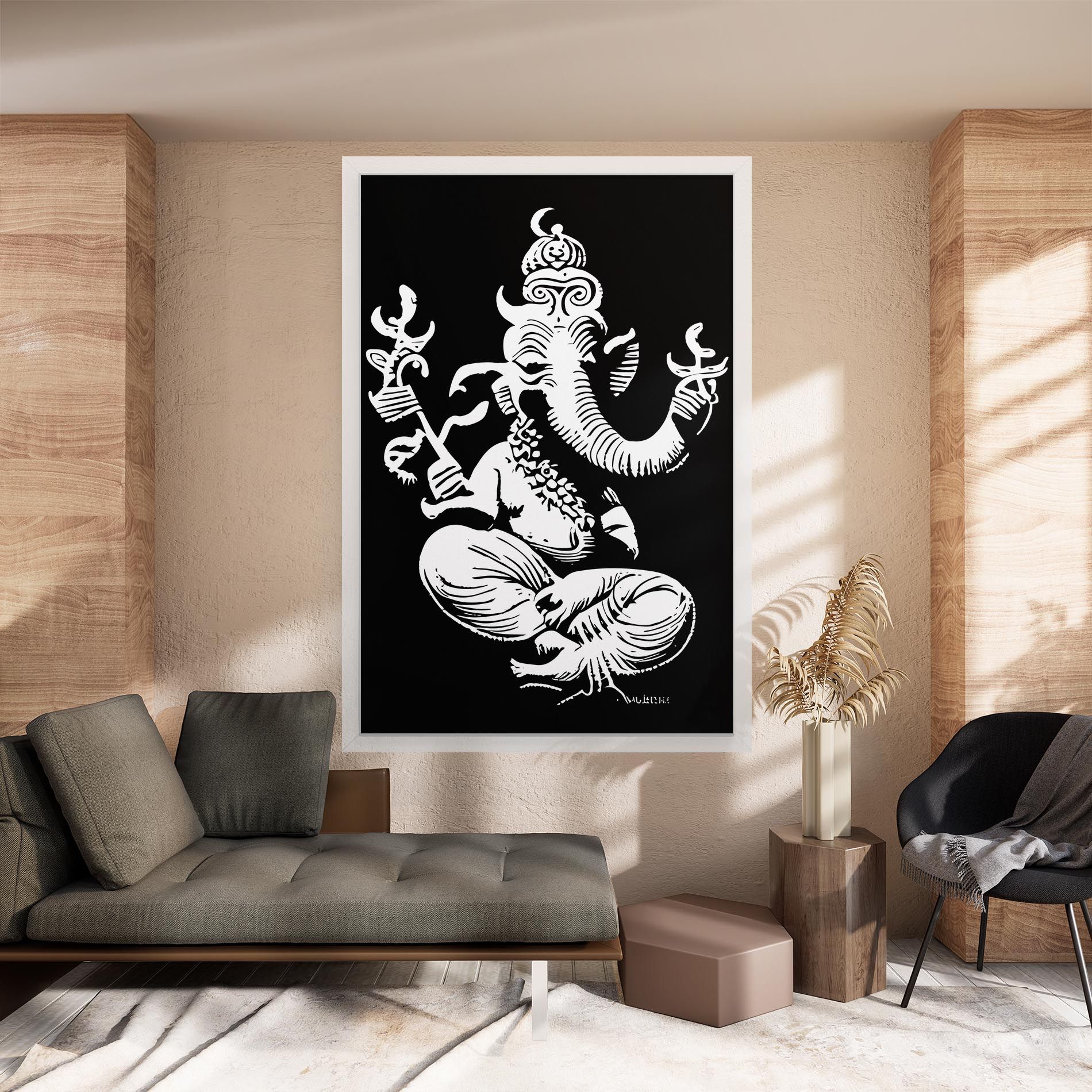 Black And White Ganesha mockup 8