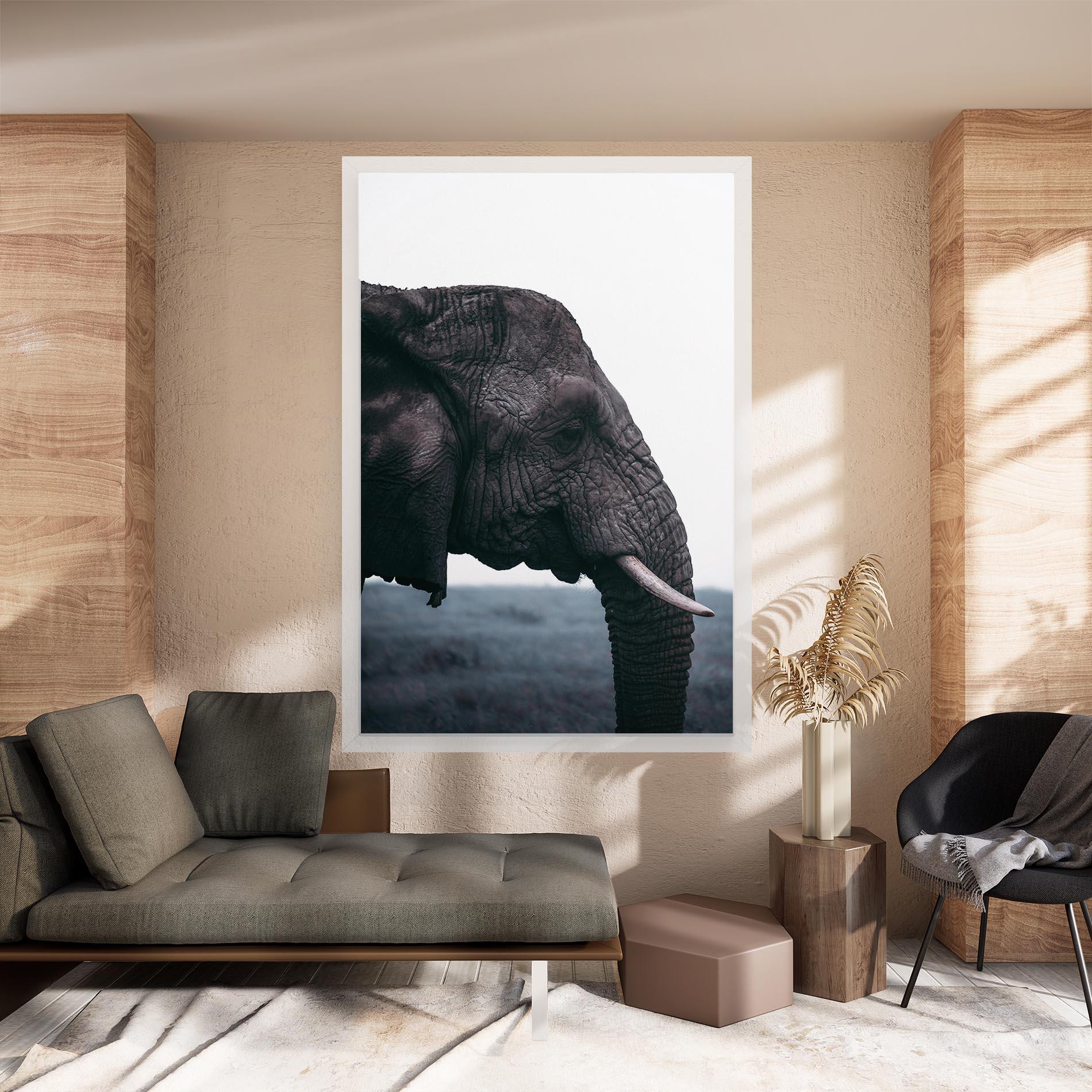 Tablou Canvas Close Grey Eelephant mockup 8