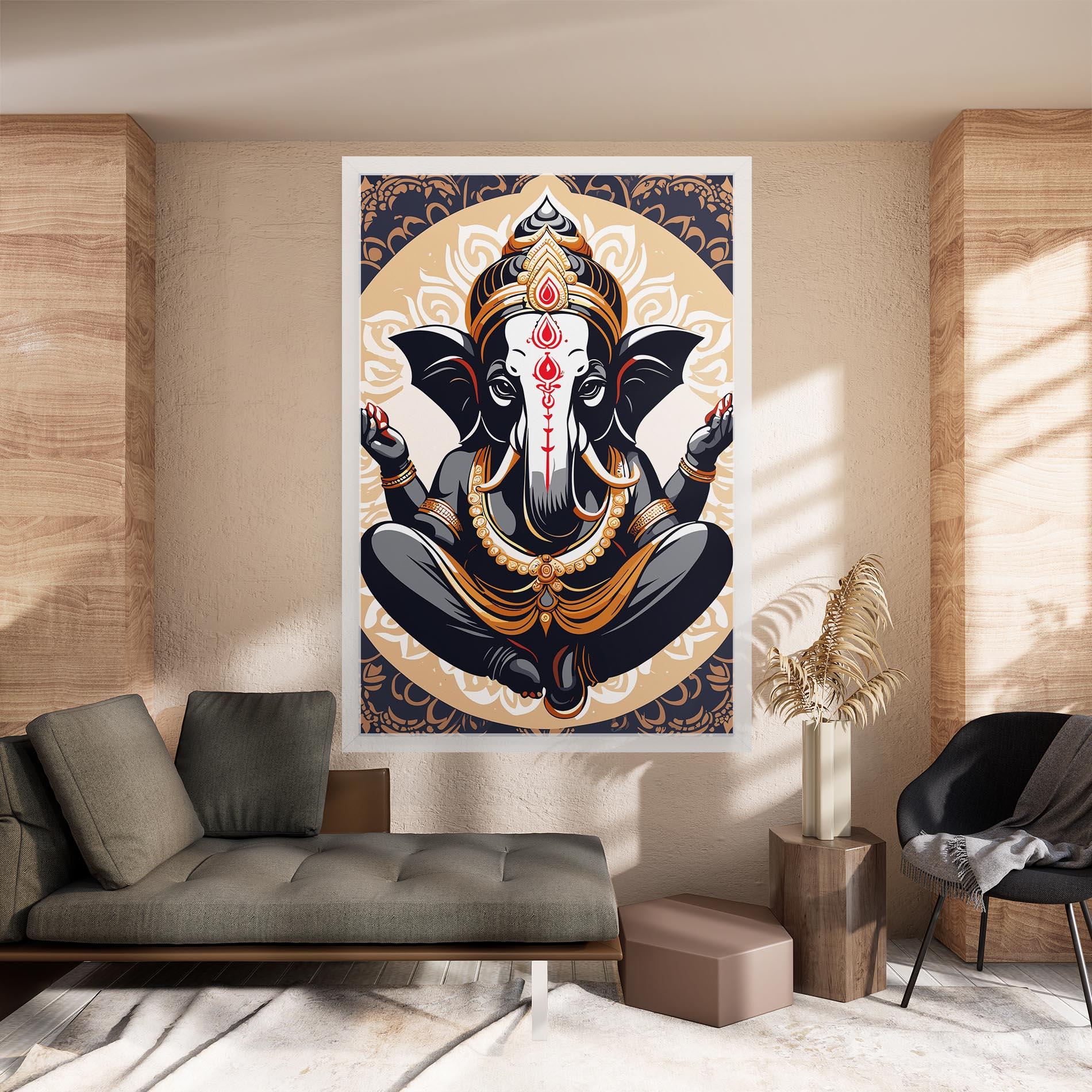 Tablou Canvas Elefant Color Mix mockup 8