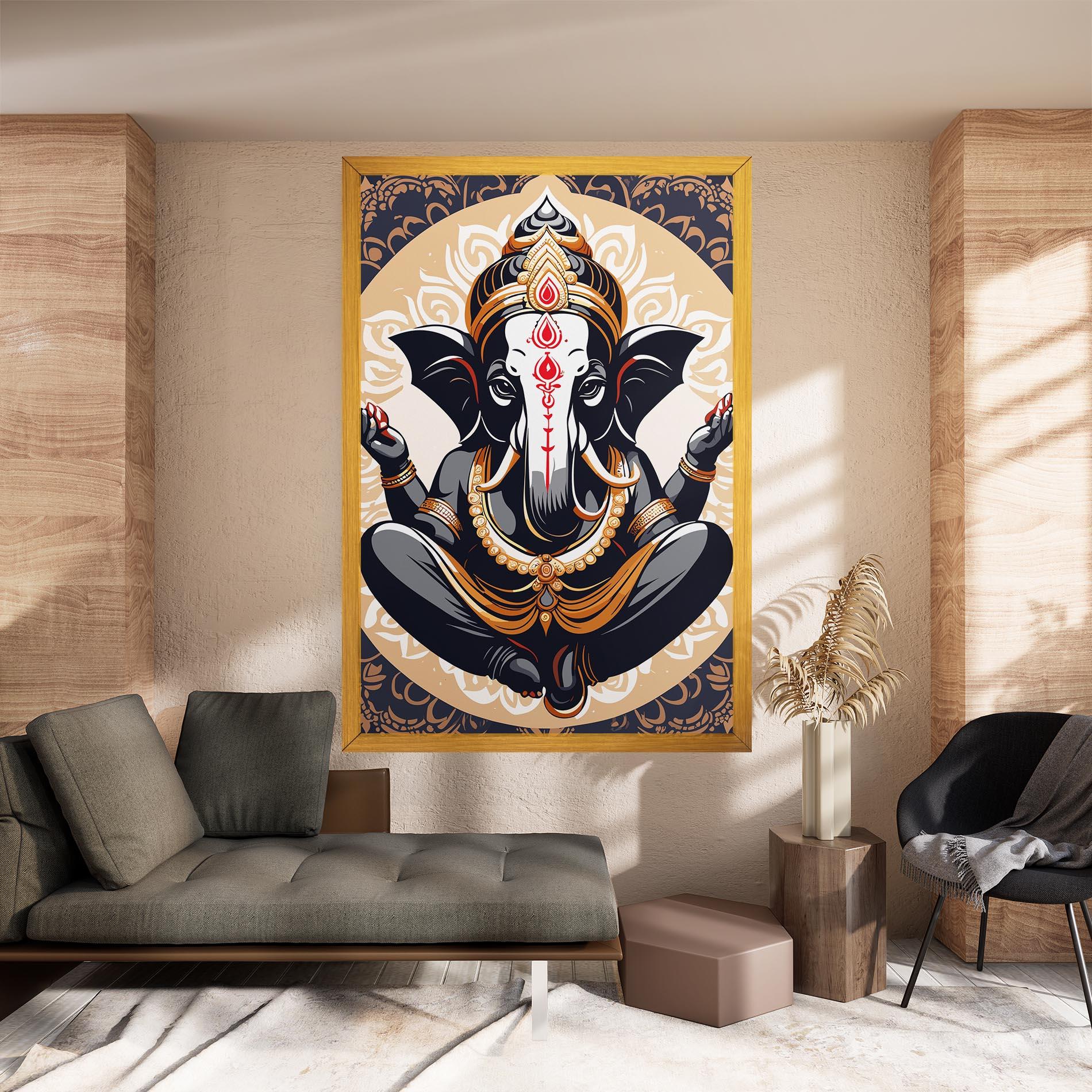 Tablou Canvas Elefant Color Mix mockup 8