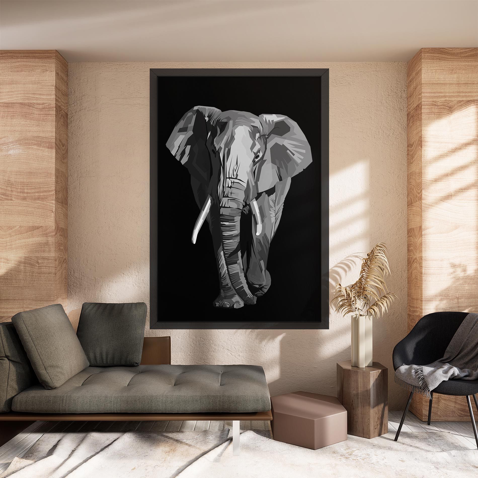 Beautiful Grey Elephant mockup 8