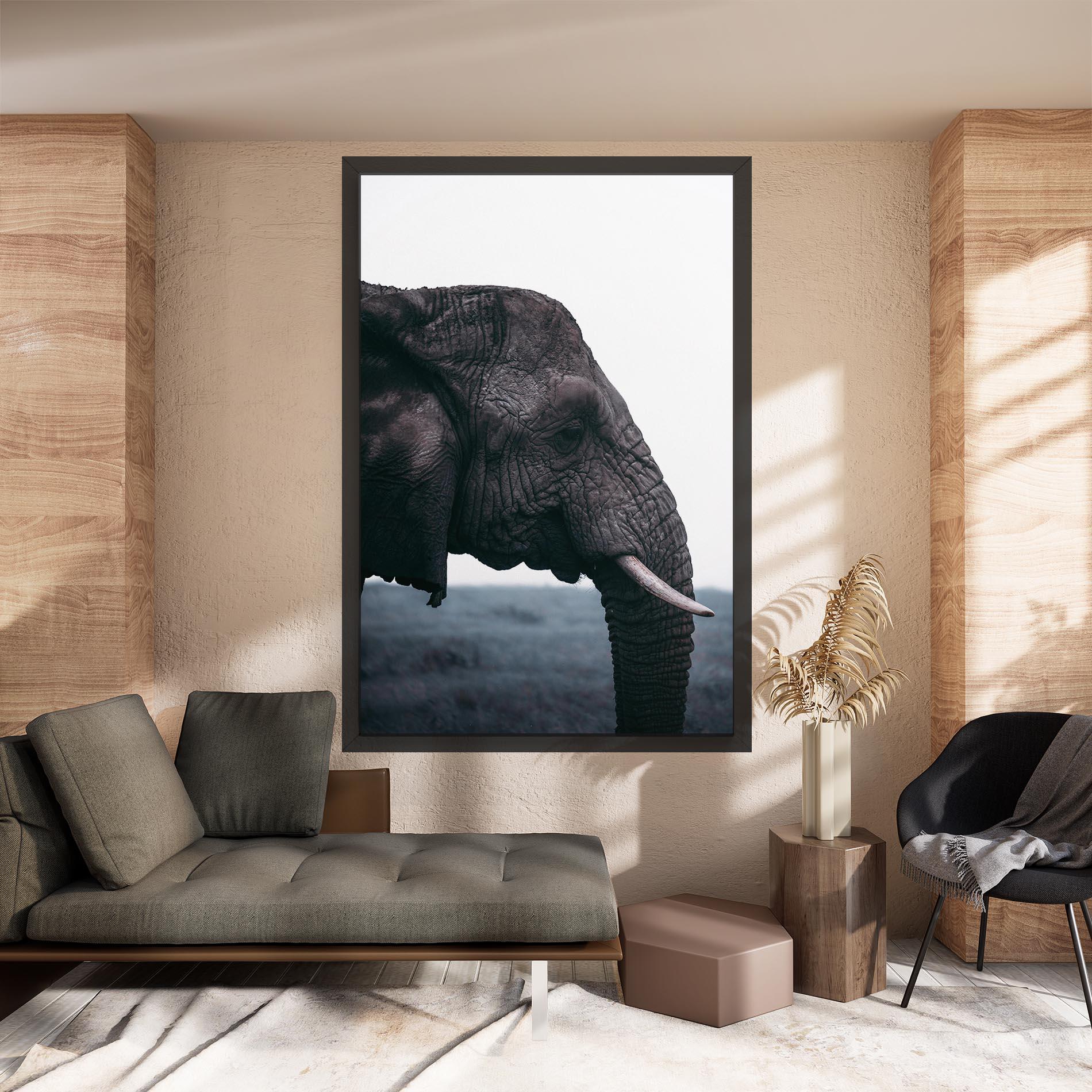 Tablou Canvas Close Grey Eelephant mockup 8