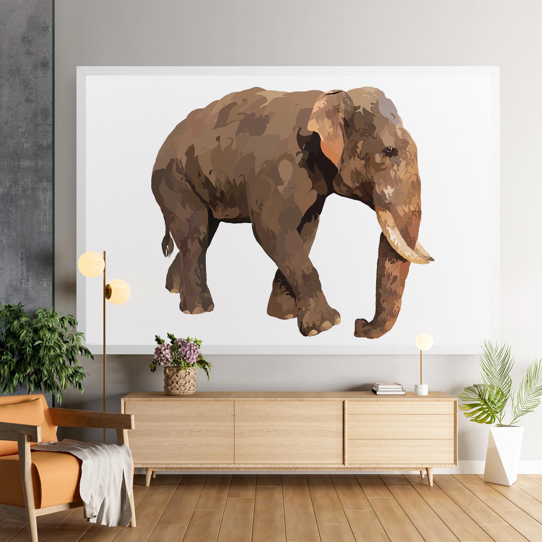 Tablou Canvas Brown Elephant mockup 9
